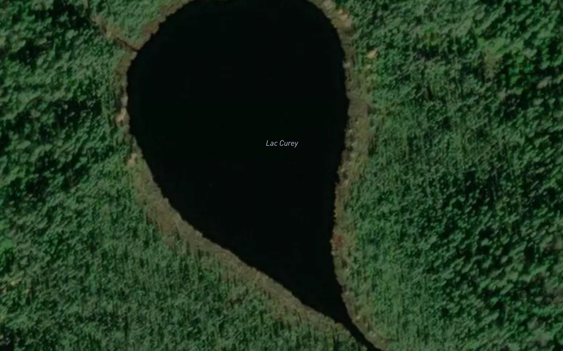 Satellite map of the Lac Curey