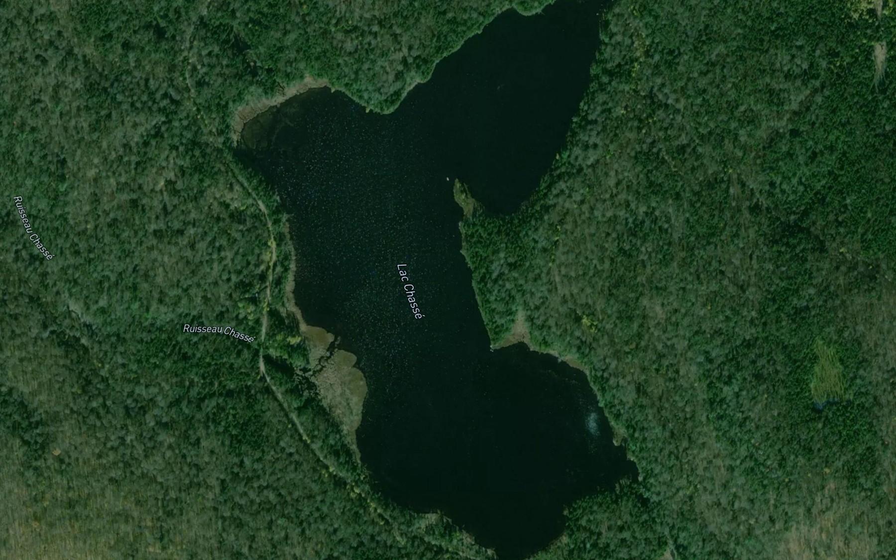 Satellite map of the Lac Chasse
