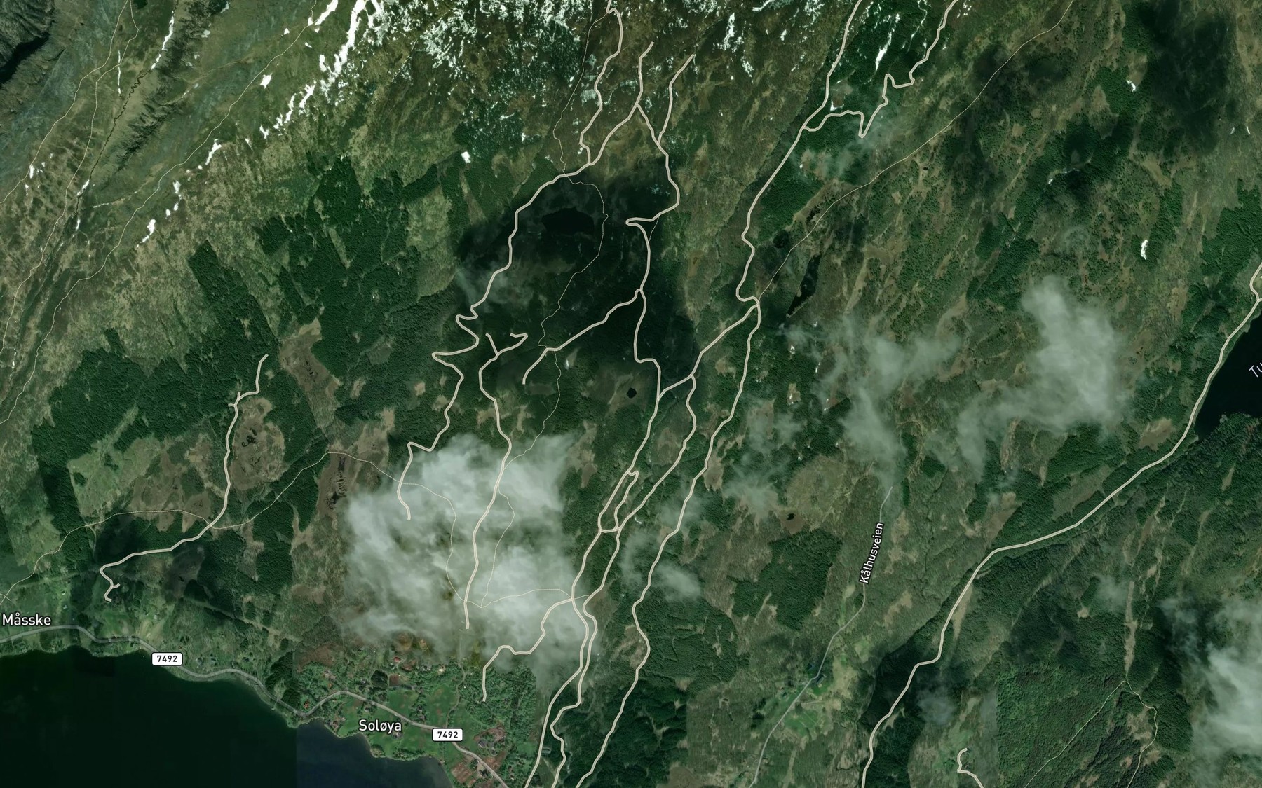 Satellite map of the Nokktjonna