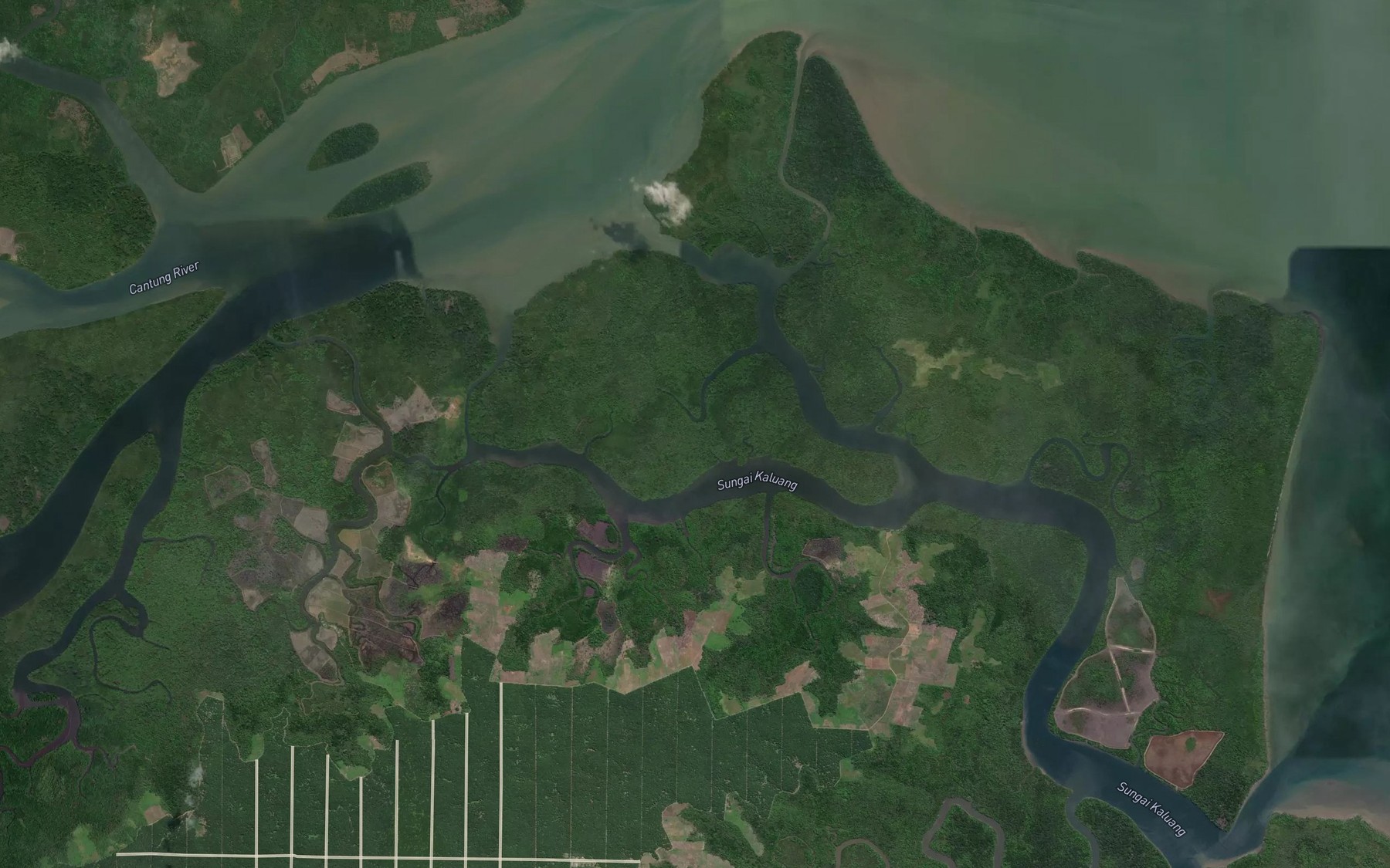 Satellite map of the Sungai Kaluang
