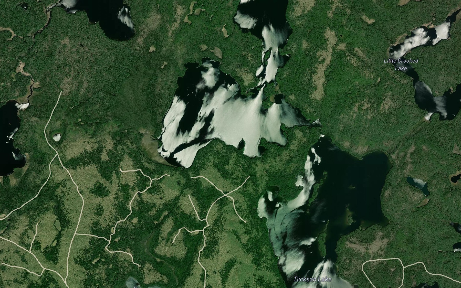 Satellite map of the Osprey Creek