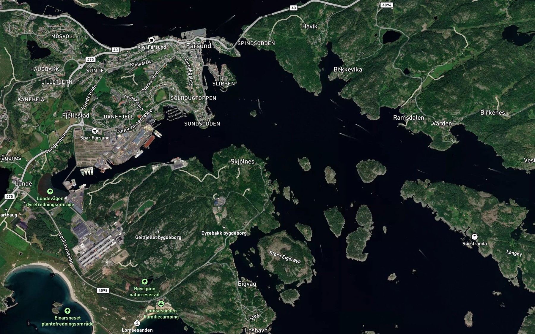 Satellite map of the Lars Jakobsbukta