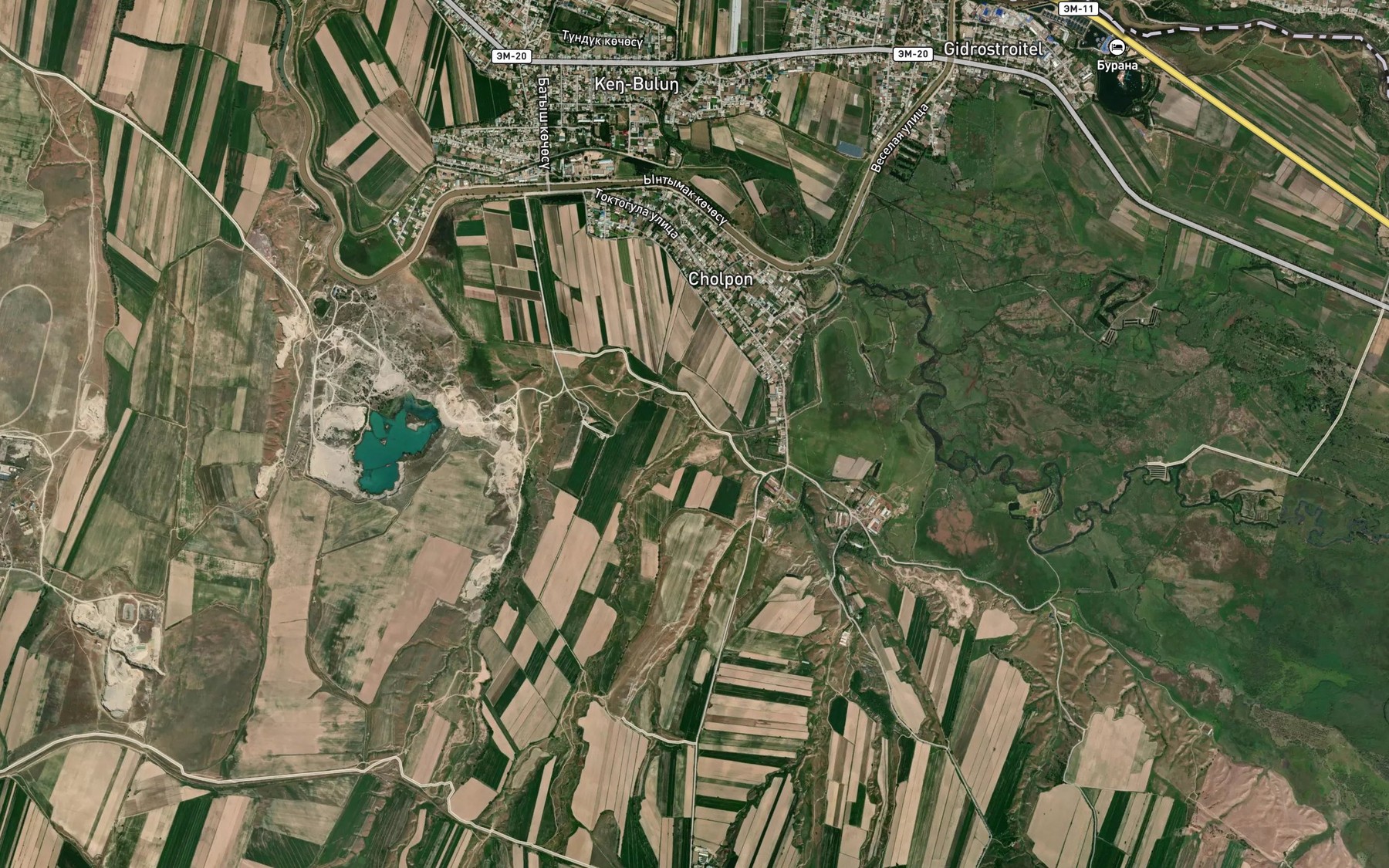 Satellite map of the Kegety