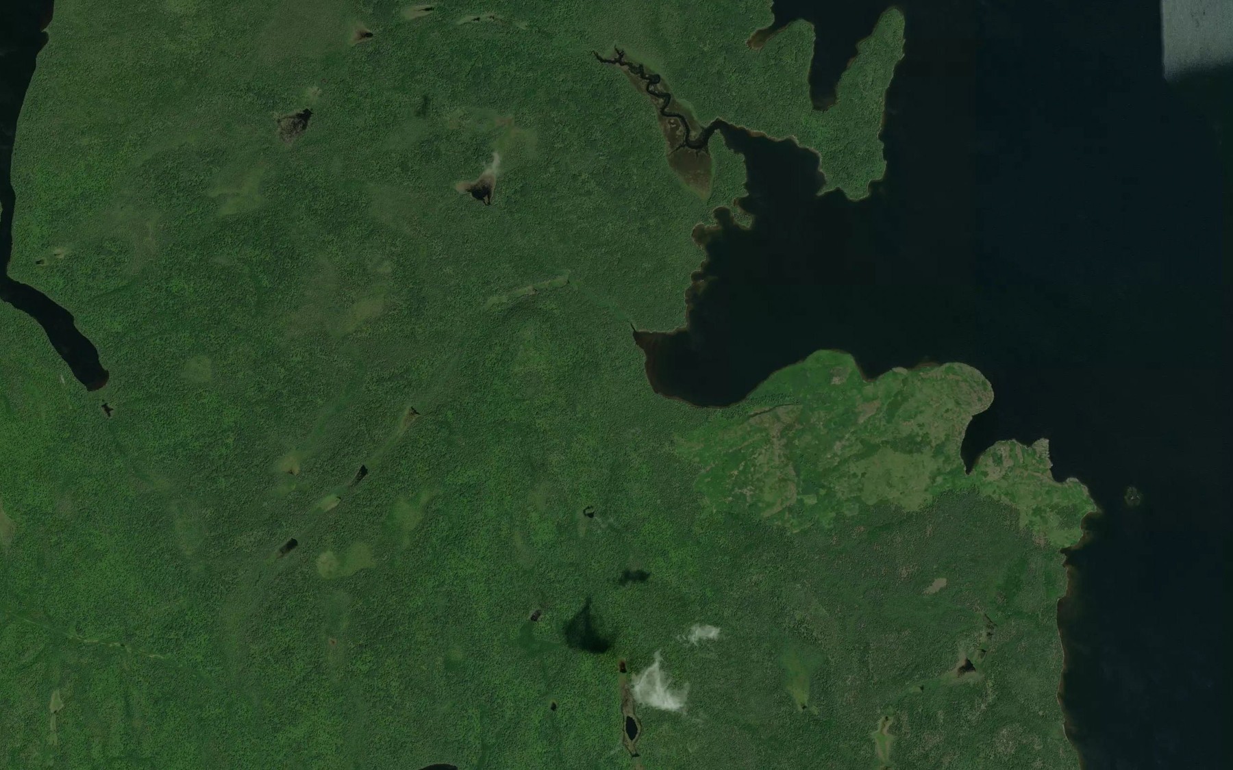 Satellite map of the Wolf Creek