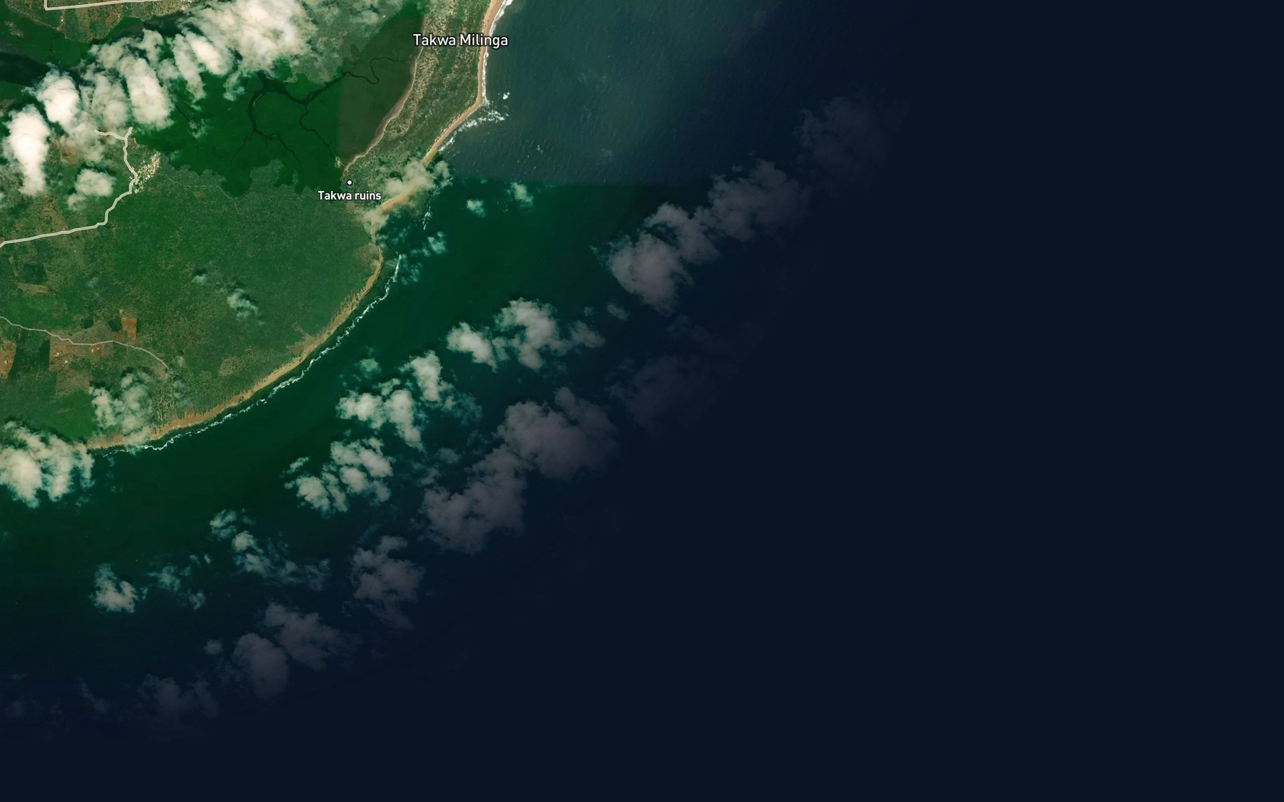 Satellite map of the Mchangamneni
