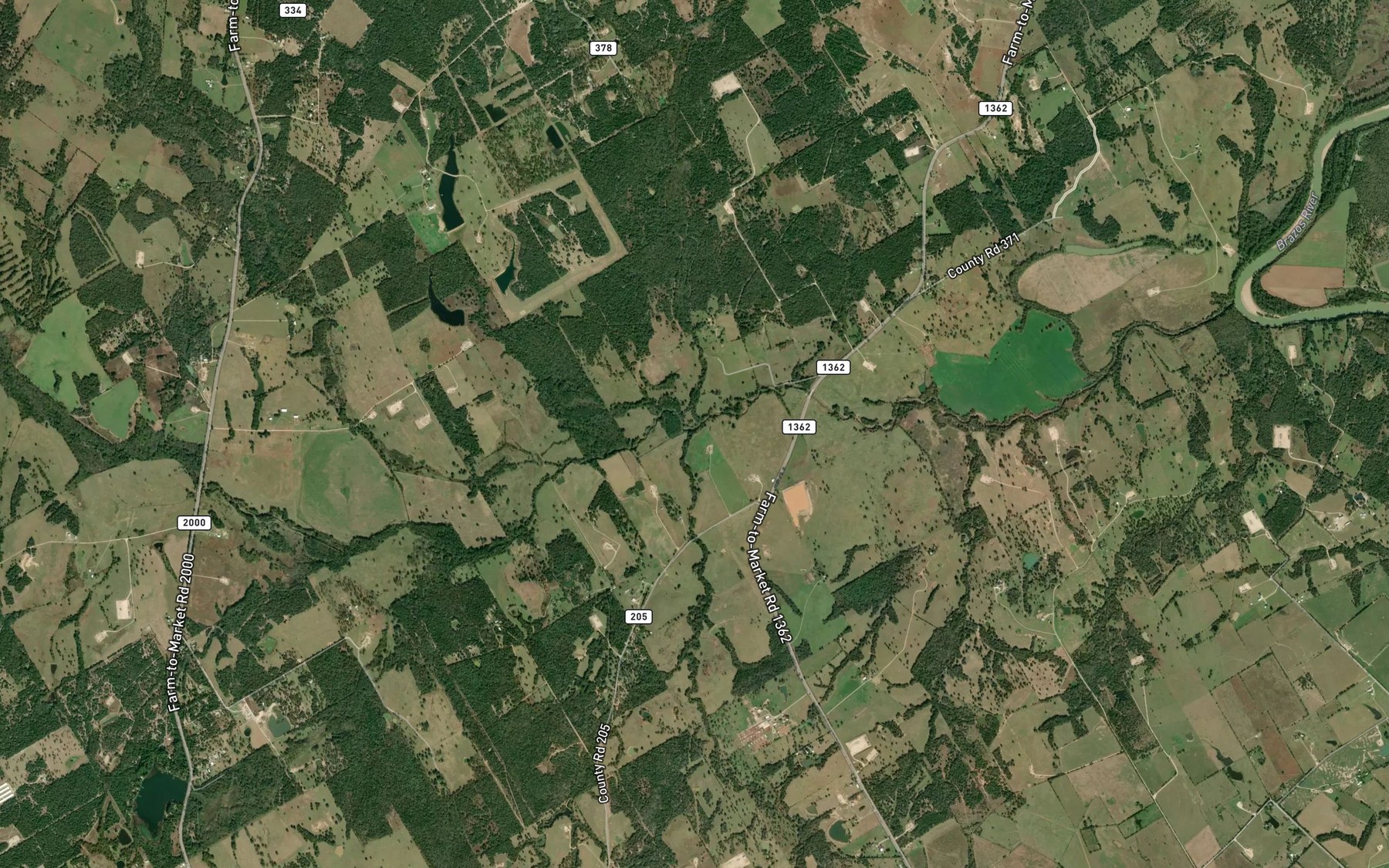 Satellite map of the Dean Branch