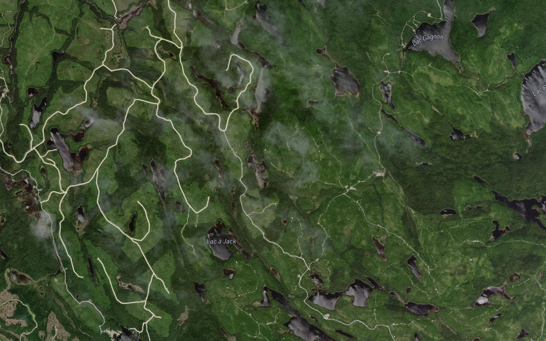 Satellite map of the Lac de la Gueule