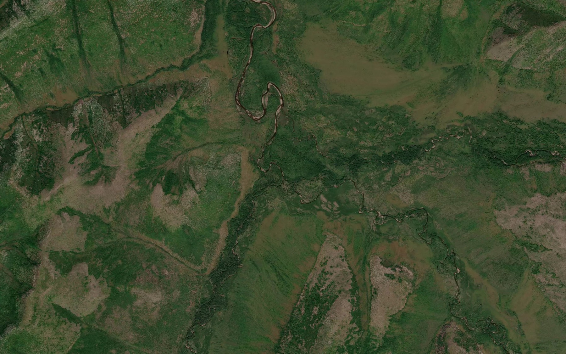 Satellite map of the Tayakhtakh