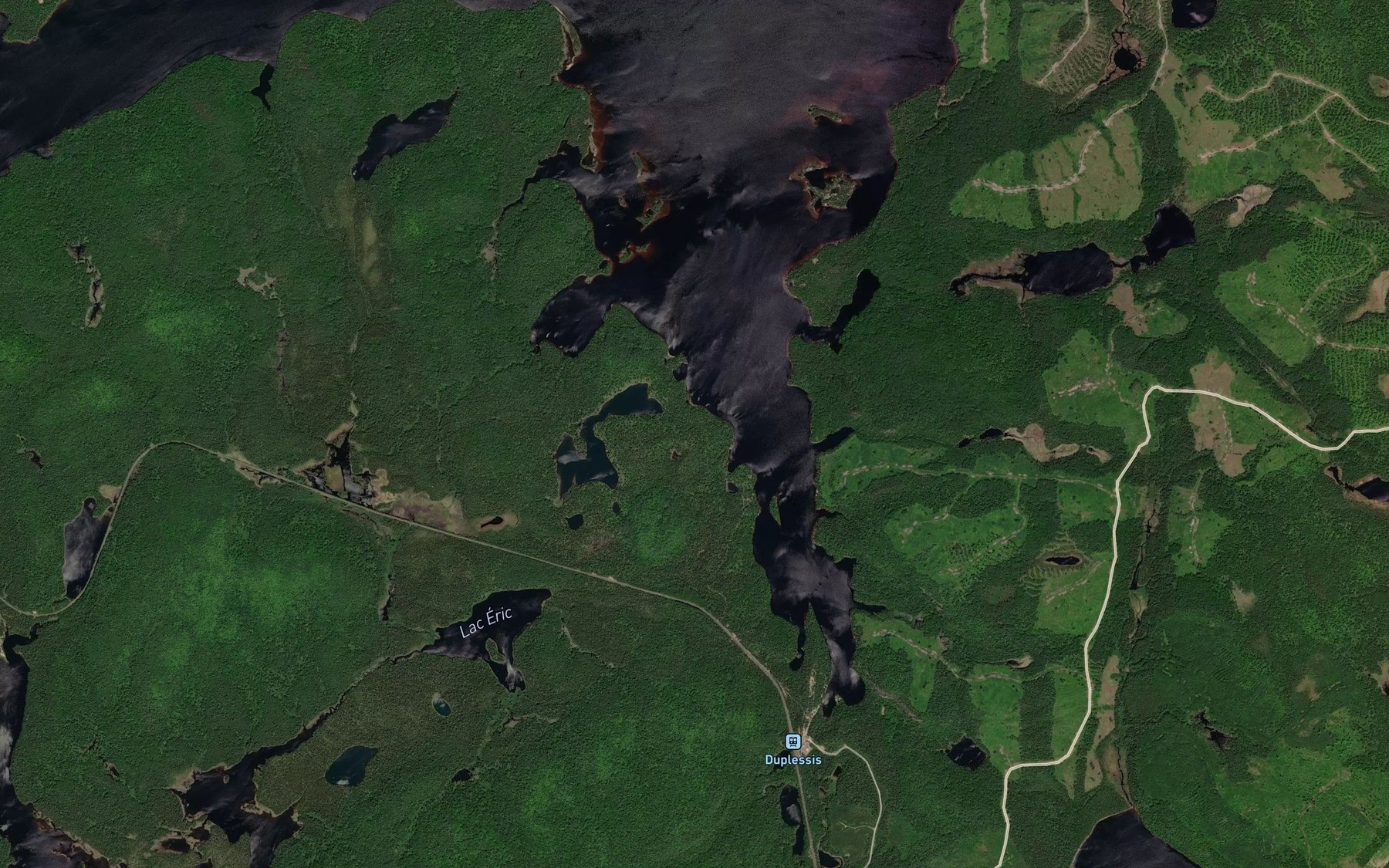 Satellite map of the Baie Coucoucache