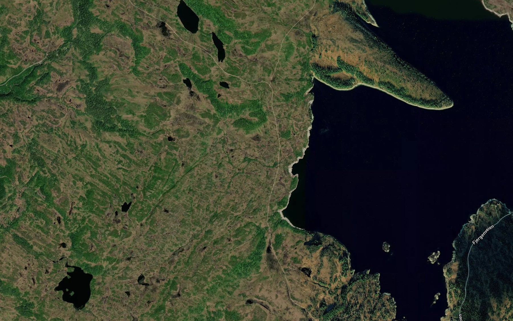 Satellite map of the Svartbekken