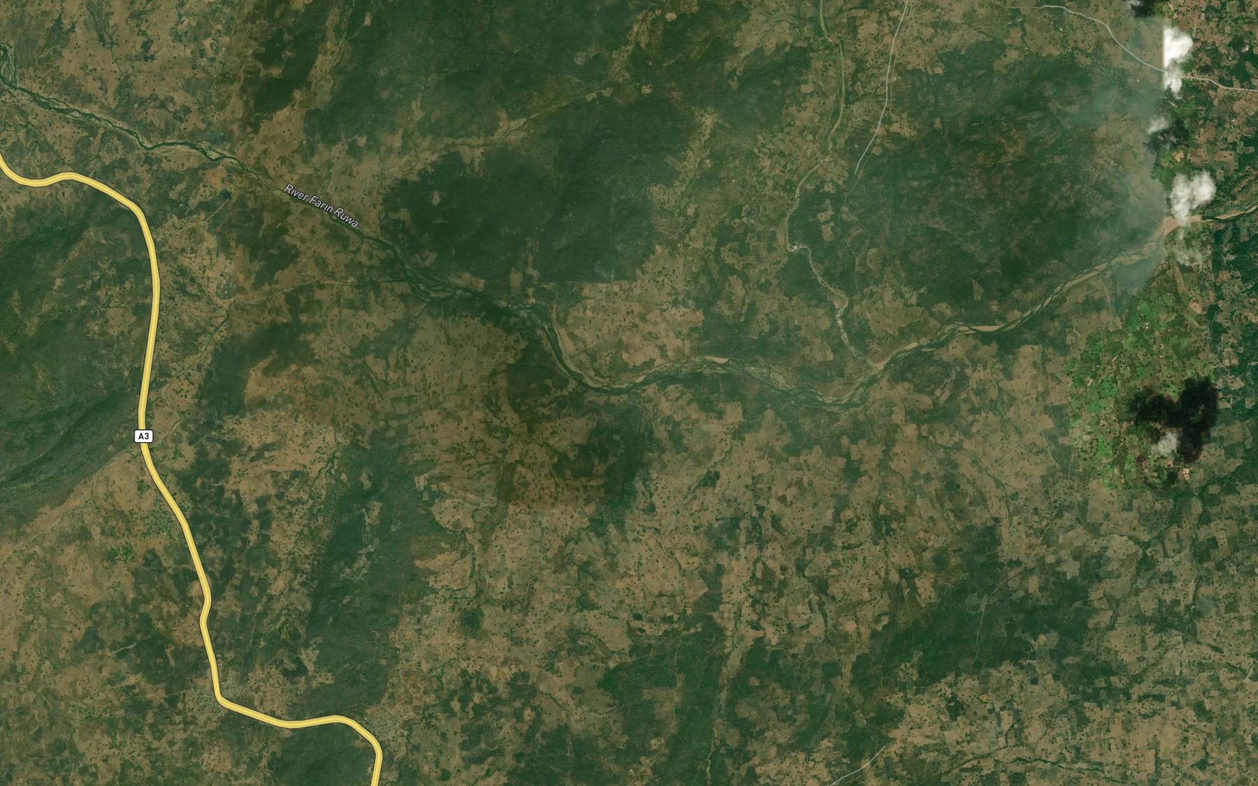 Satellite map of the RiverKwuruwa