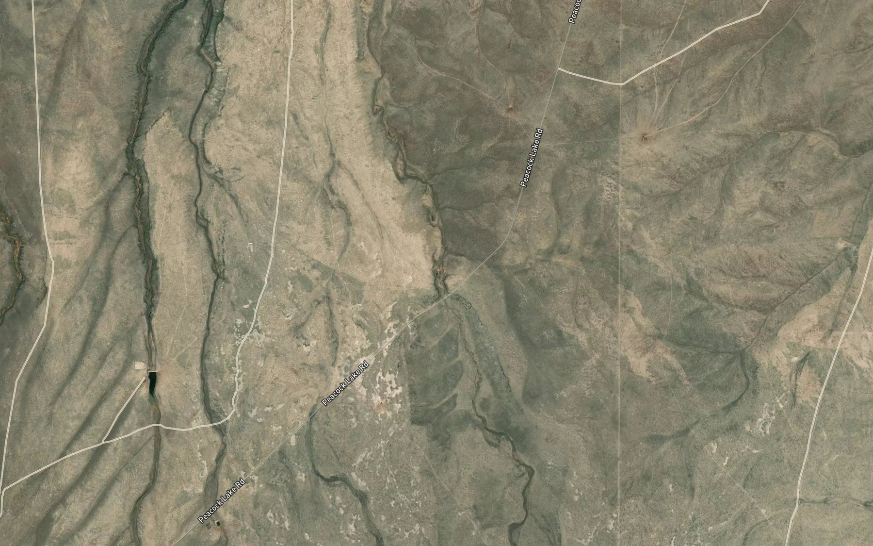 Satellite map of the Santy Reservoir
