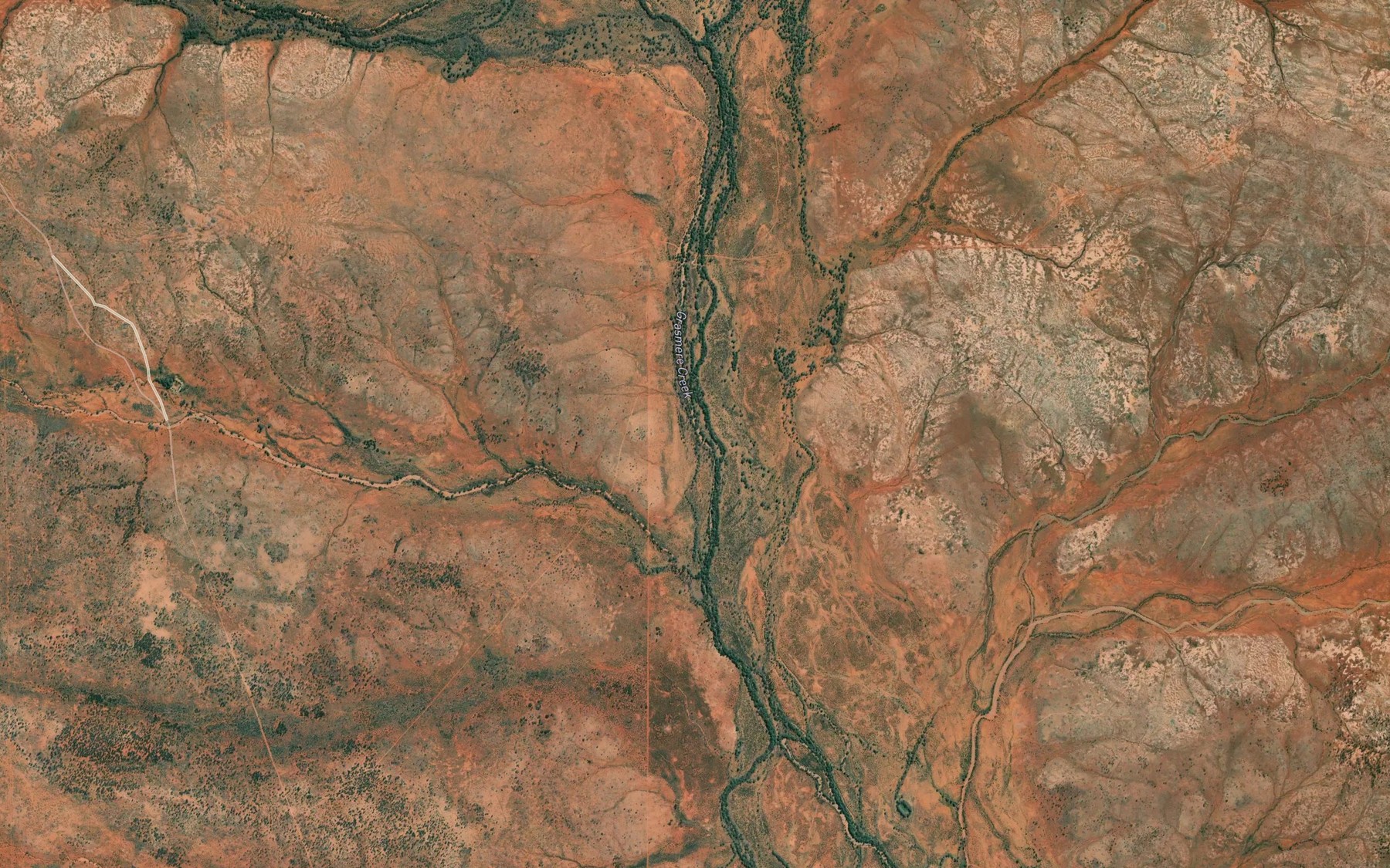 Satellite map of the Baroorangee Creek
