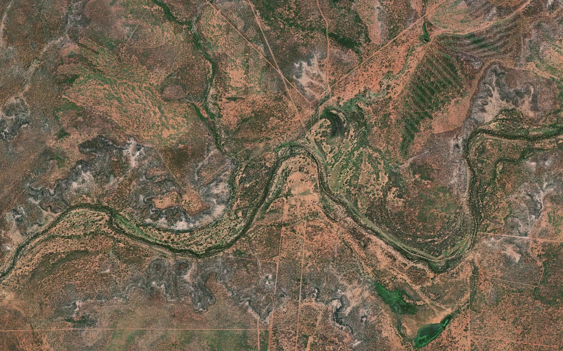 Satellite map of the Six Mile Hollow