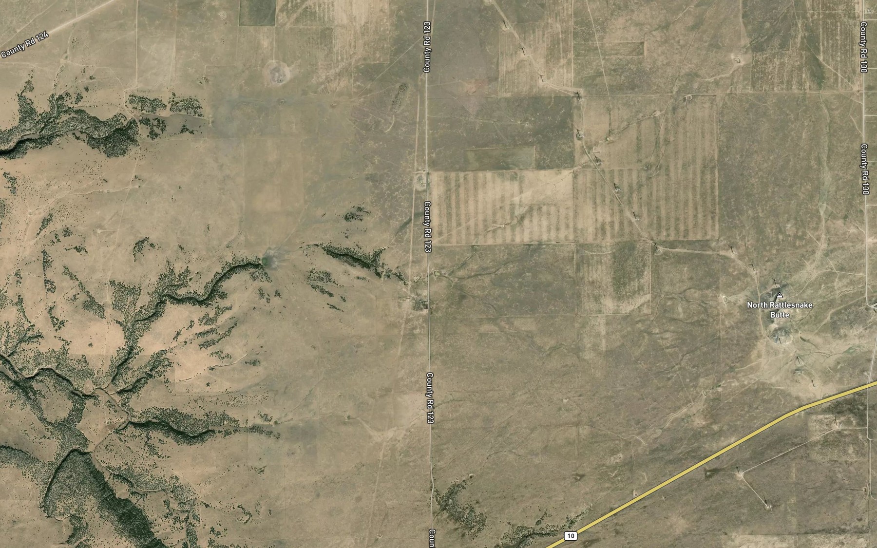 Satellite map of the Price Reservoir