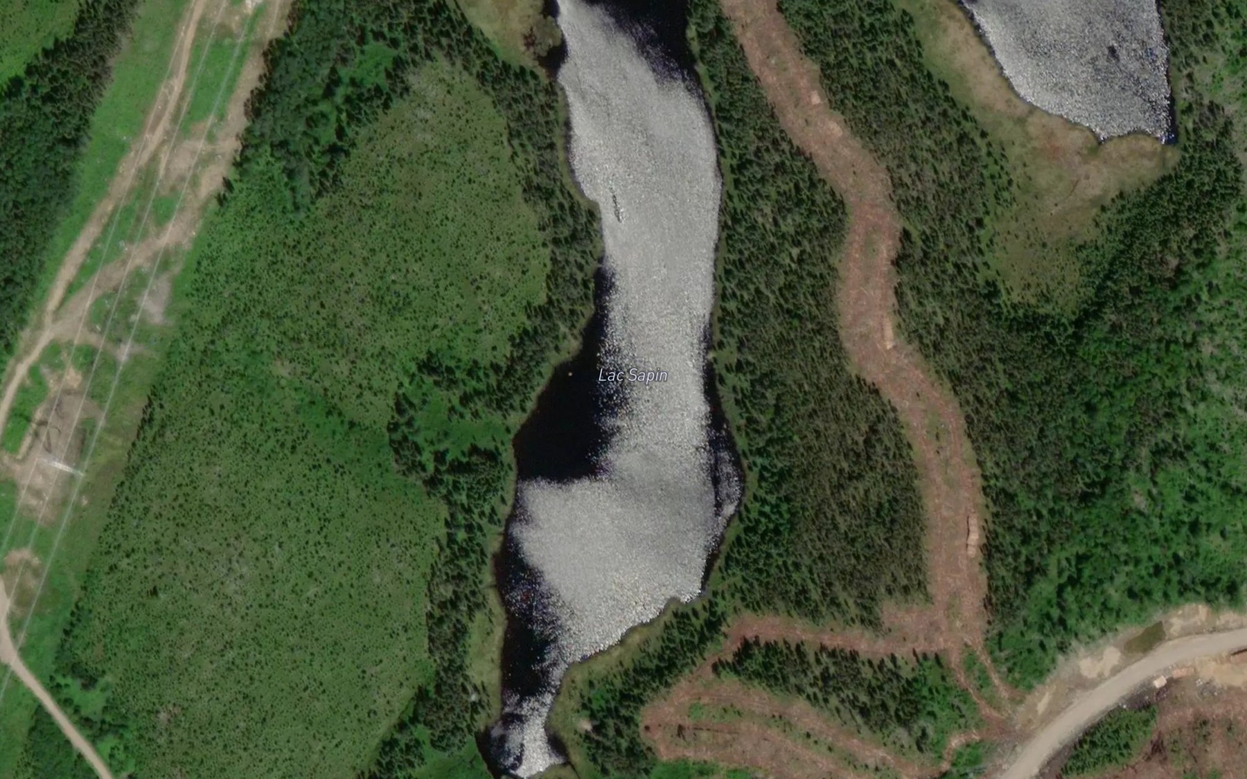 Satellite map of the Lac Sapin