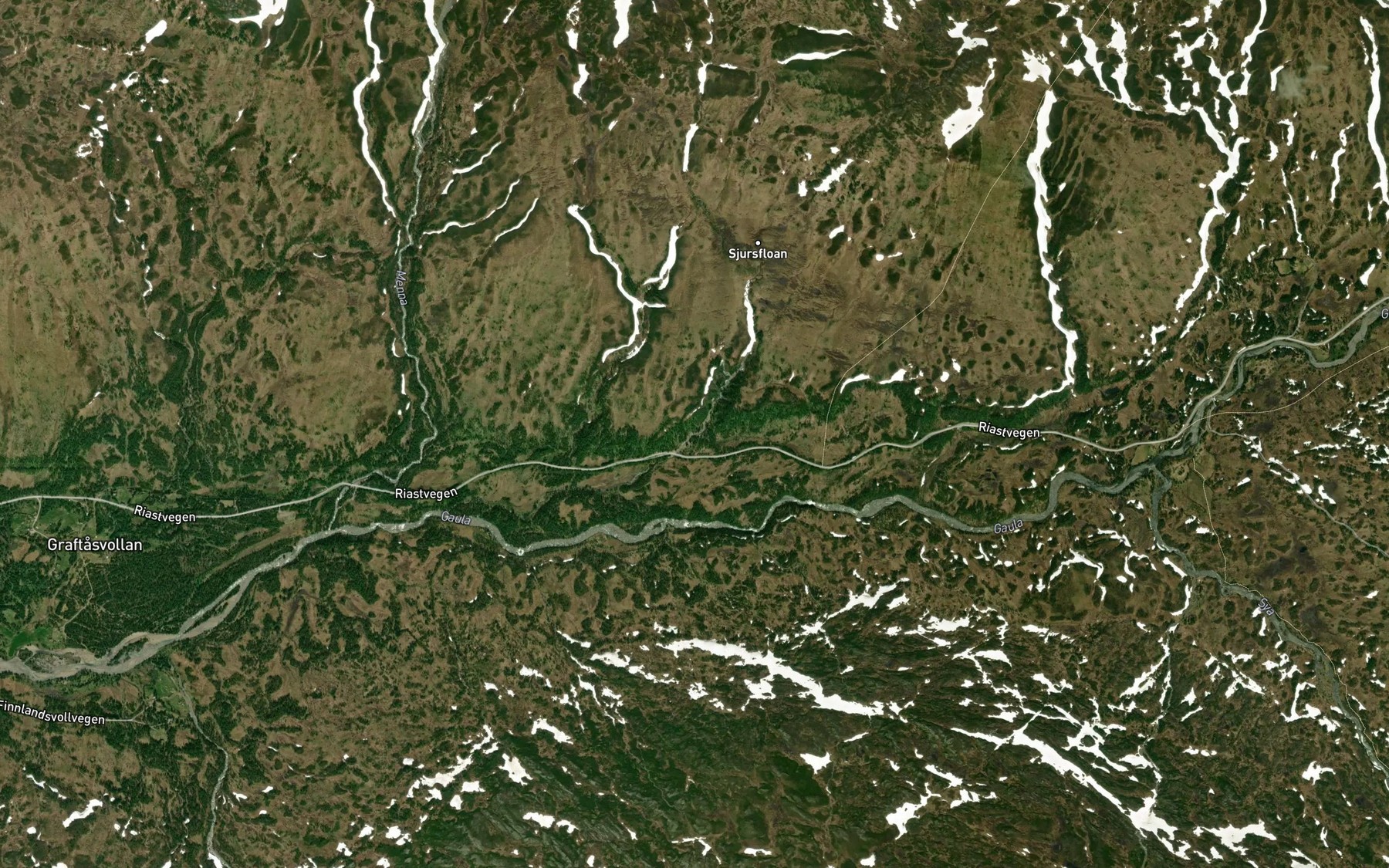 Satellite map of the Meina,l
