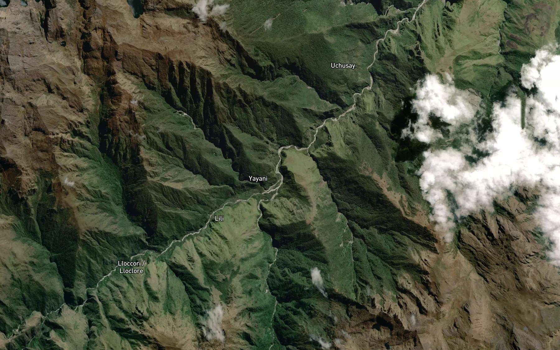 Satellite map of the Rio Chuhuini