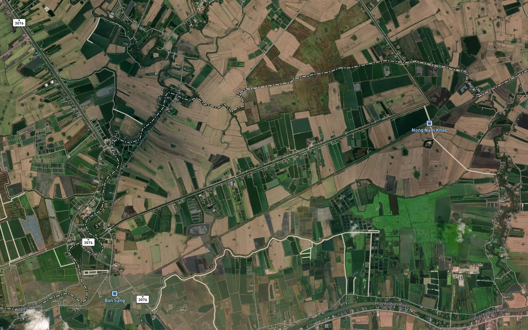 Satellite map of the Khlong Chuat Duan