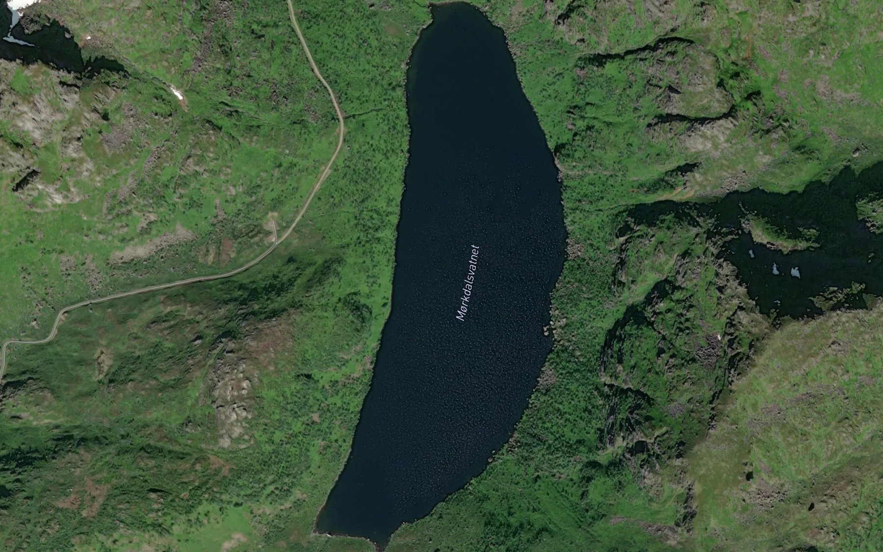 Satellite map of the Morkdalsvatnet
