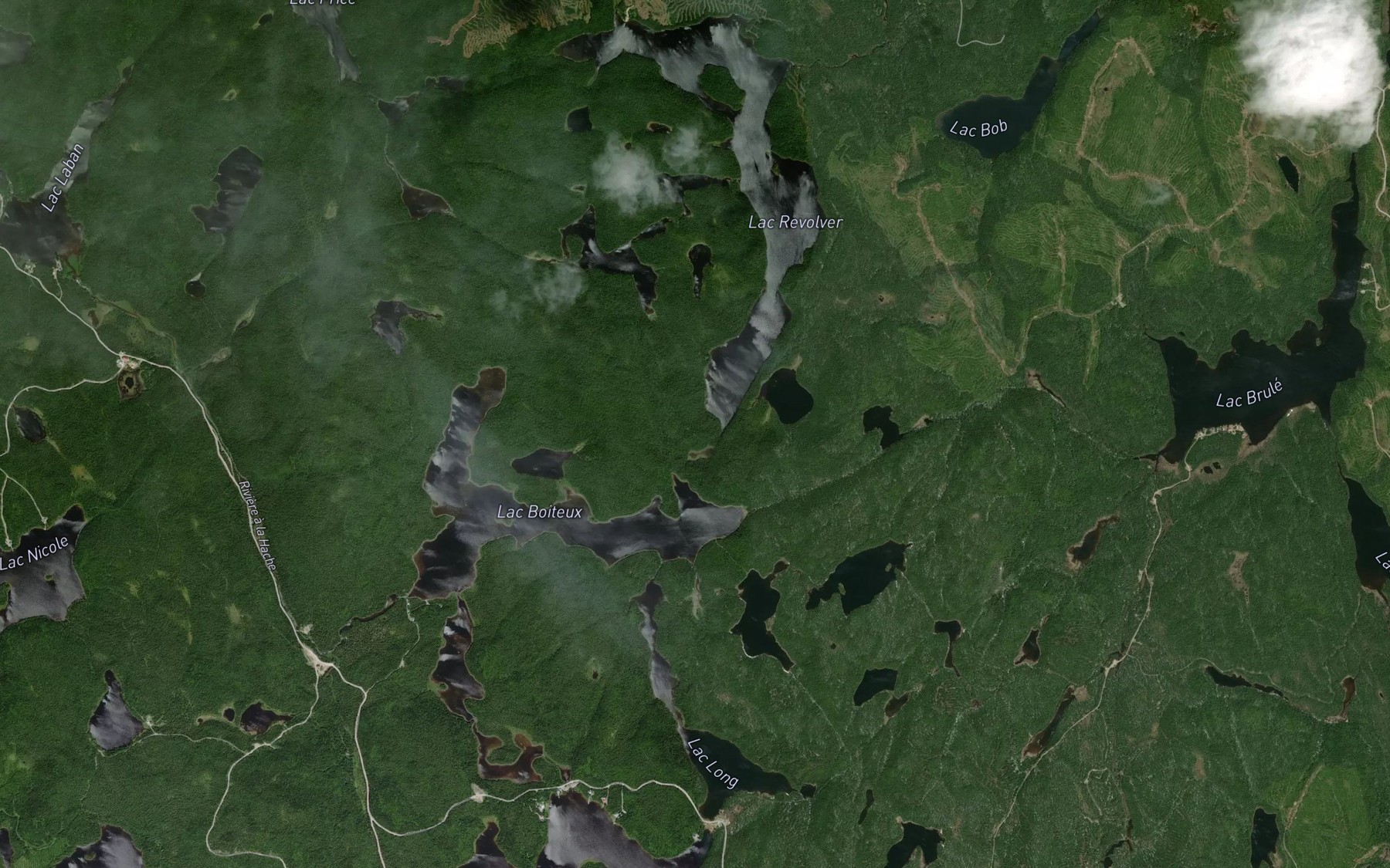 Satellite map of the Lac de la Discorde