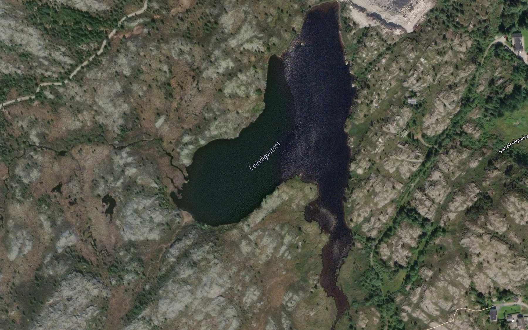 Satellite map of the Lervagvatnet