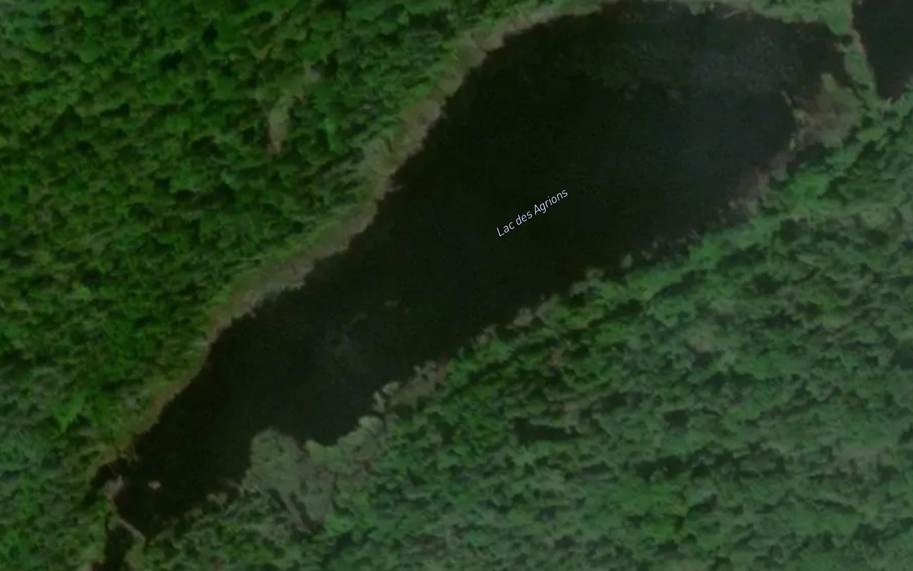Satellite map of the Lac des Agrions