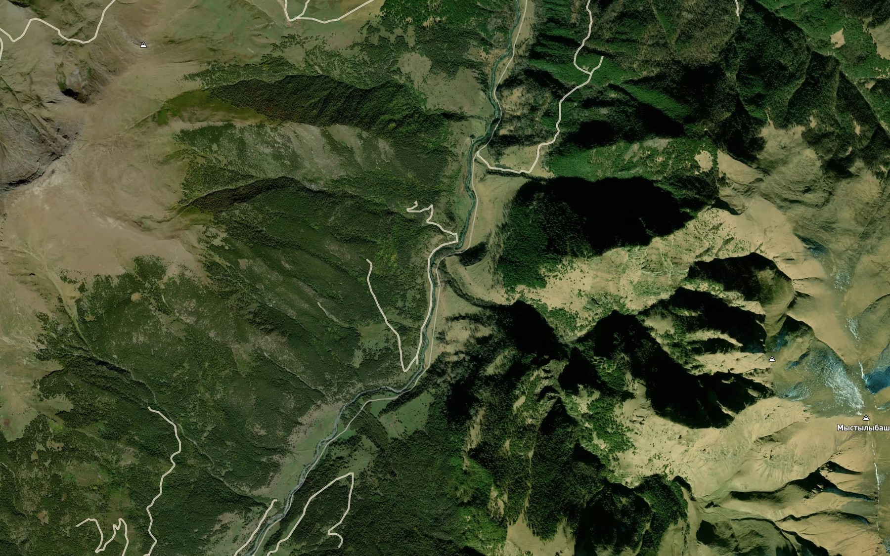 Satellite map of the Kyngyr Chadsu