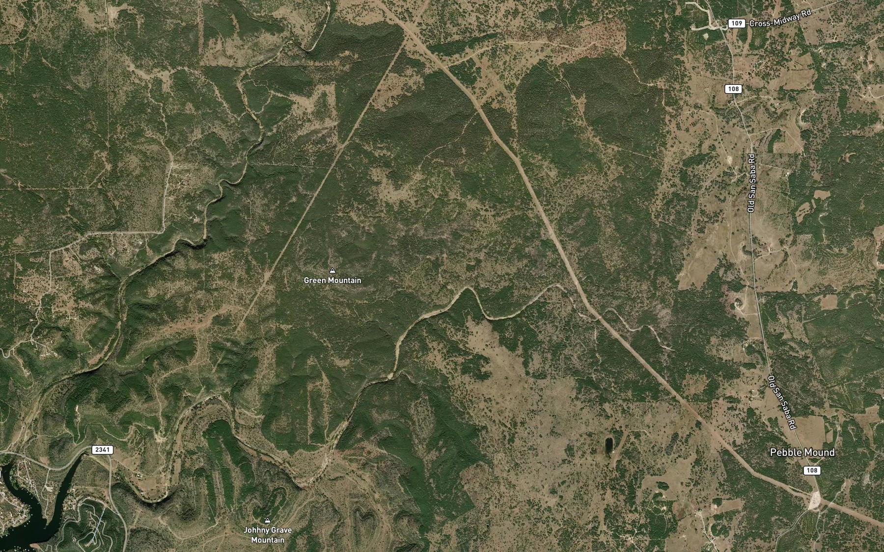 Satellite map of the Pal Spring