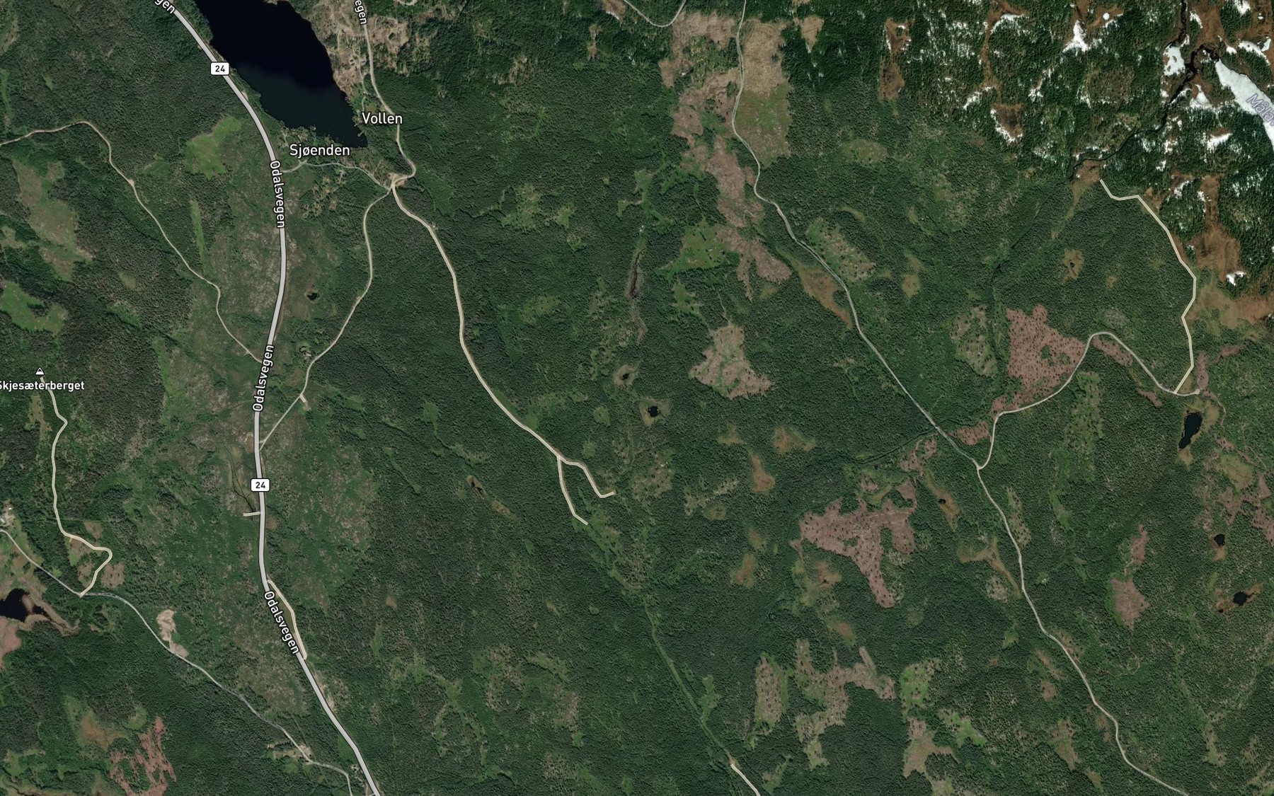Satellite map of the Gortjerna