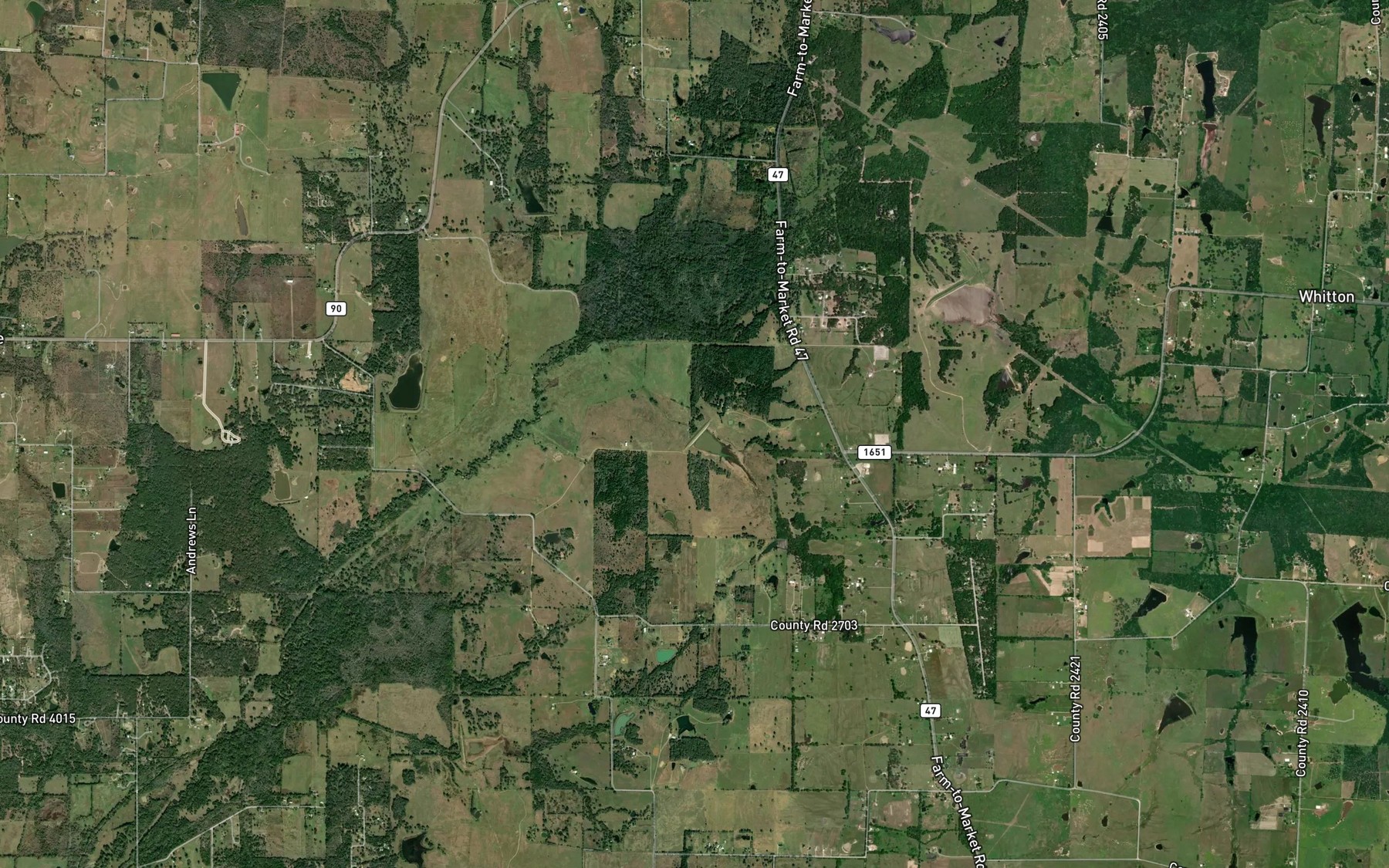 Satellite map of the Soil Conservation Service Site 136 Reservoir