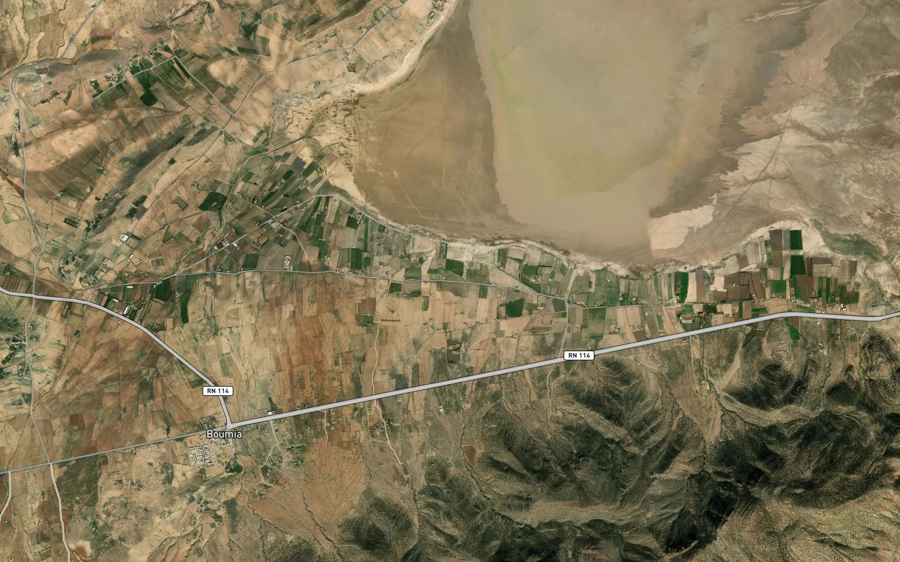 Satellite map of the Bir Tleta
