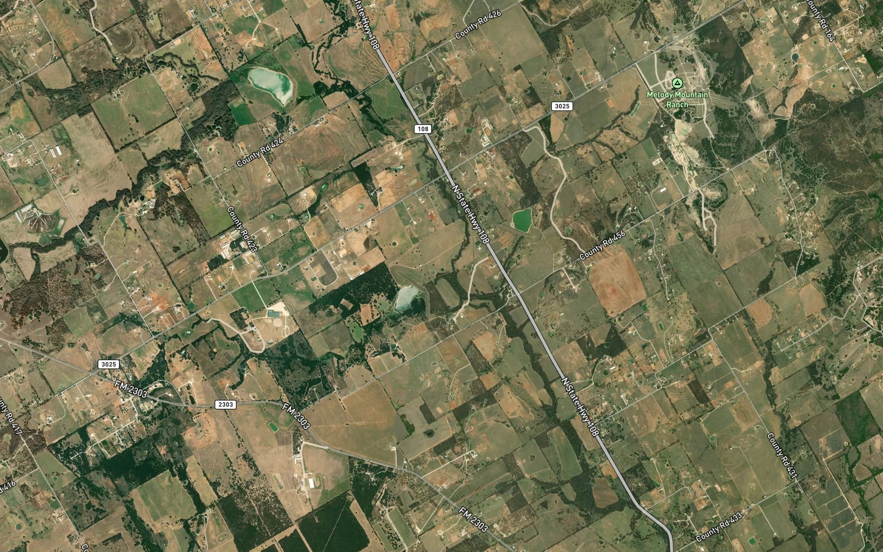 Satellite map of the Soil Conservation Service Site 4 Reservoir