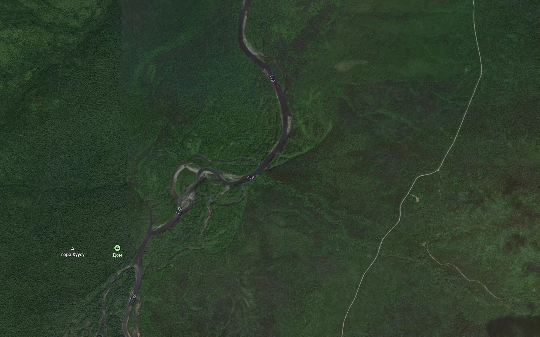 Satellite map of the Khuara