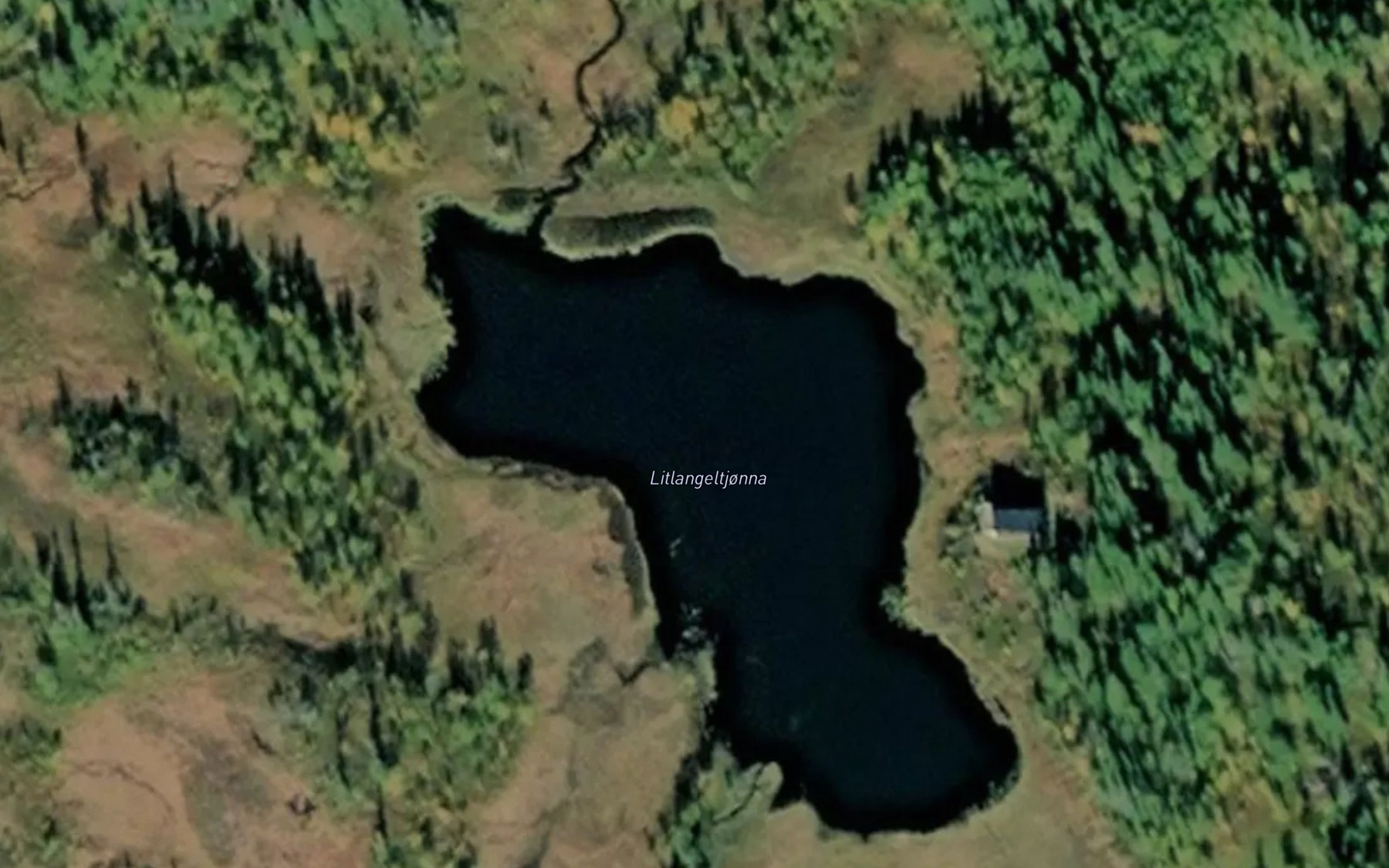 Satellite map of the Litlangeltjorna
