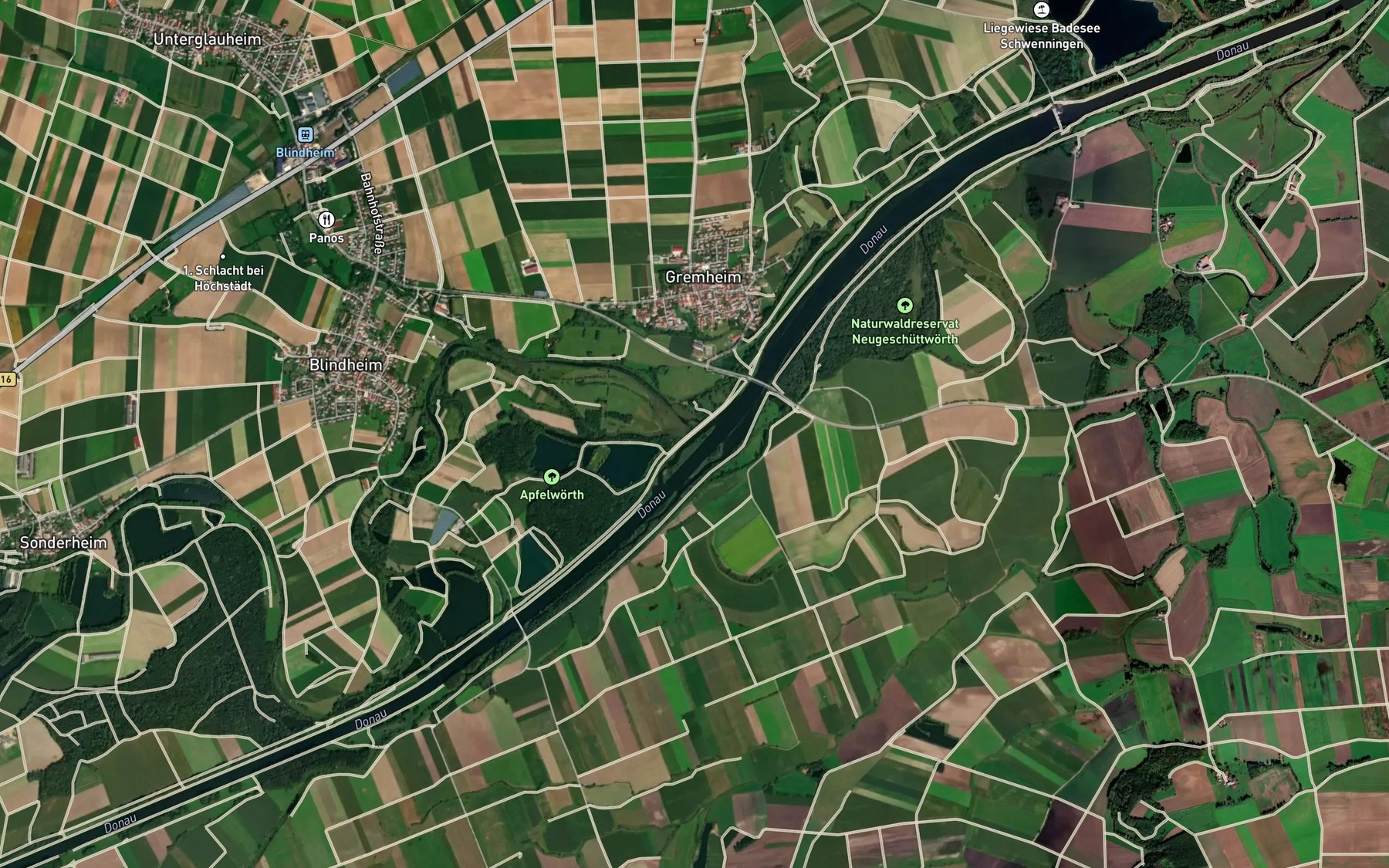 Satellite map of the Klosterbach