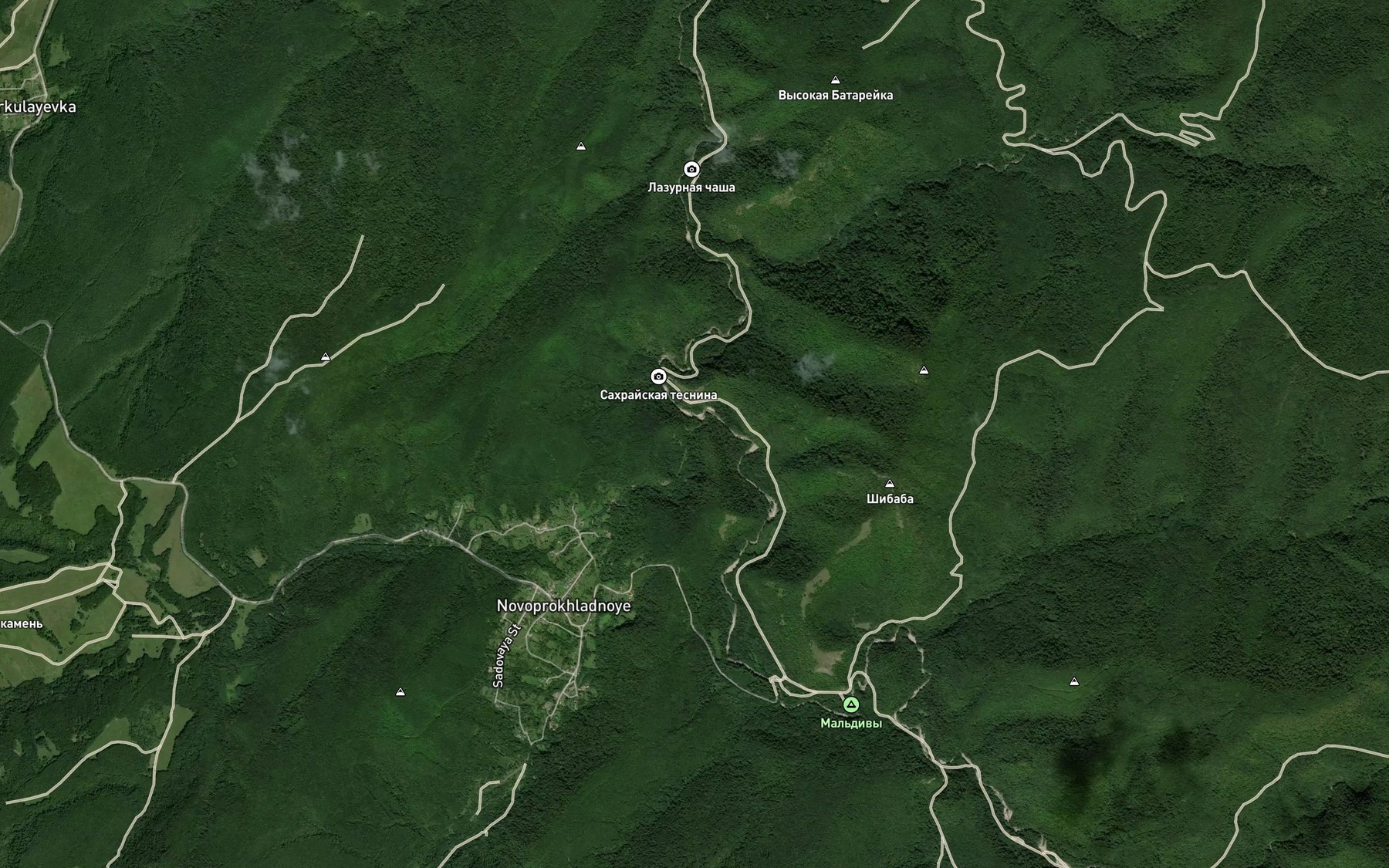 Satellite map of the Gosh