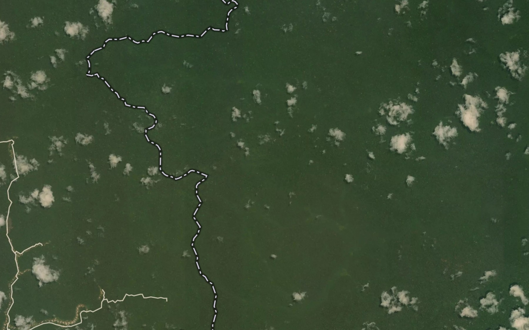 Satellite map of the Mibomba