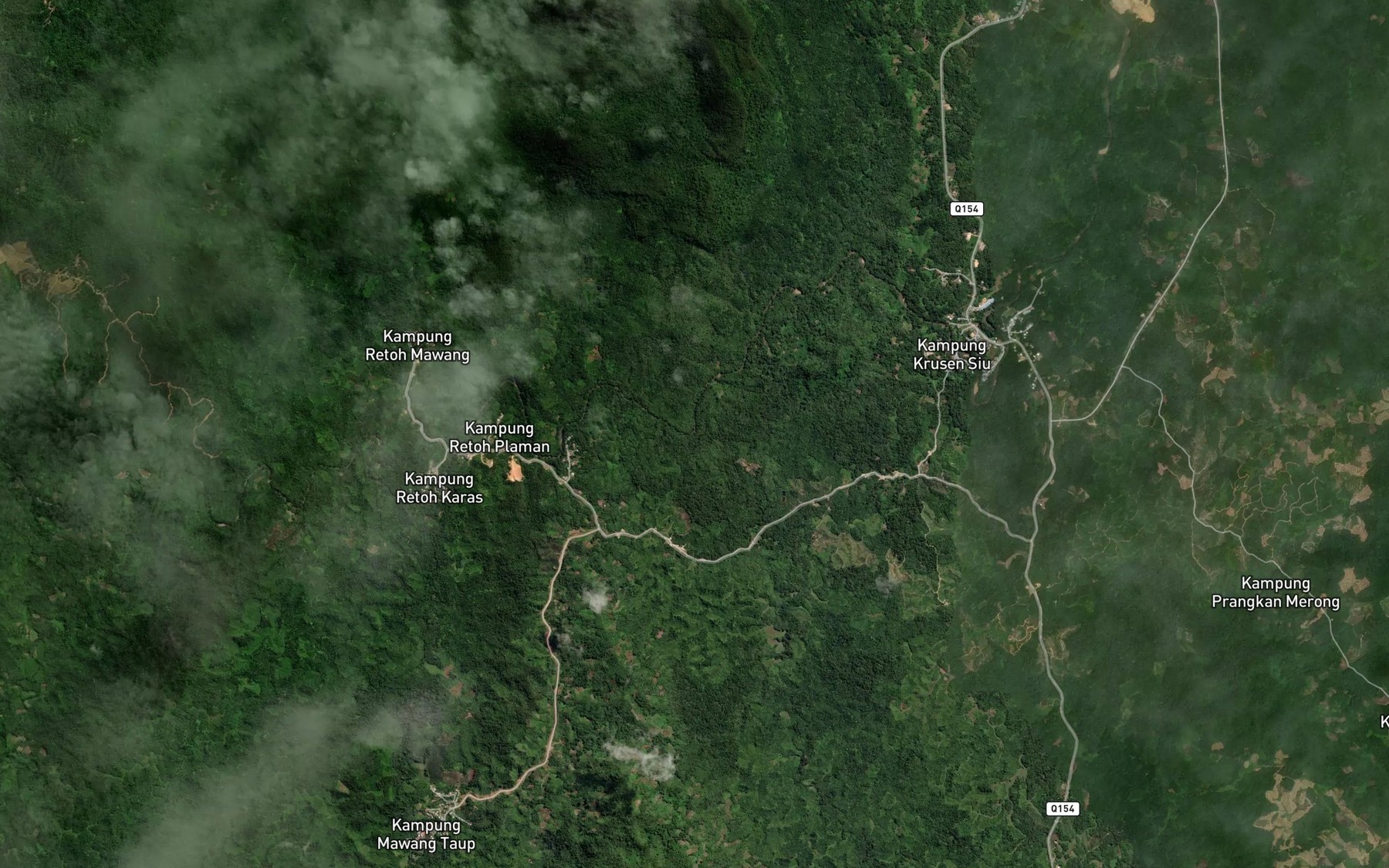 Satellite map of the Lubok Geronggong