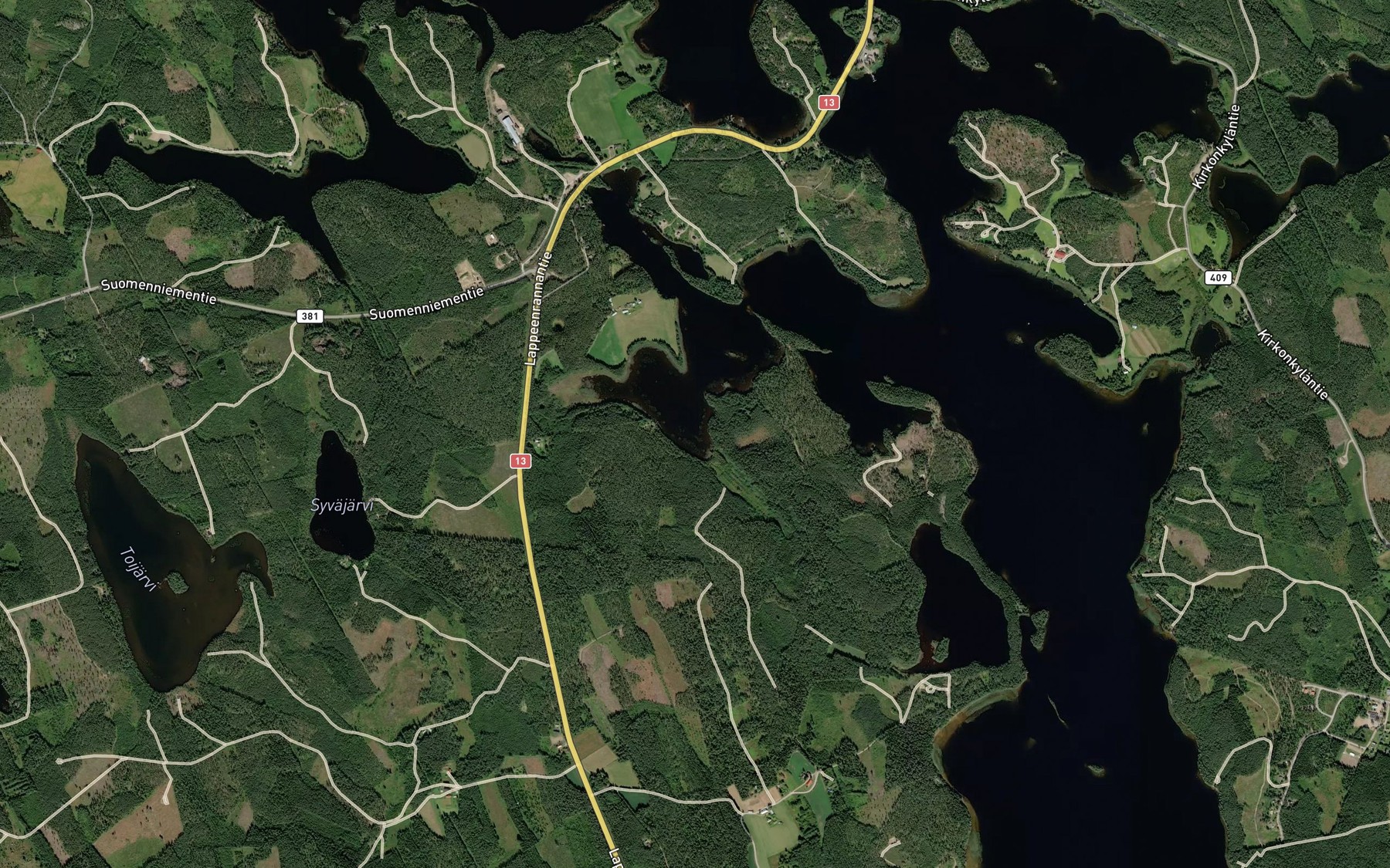 Satellite map of the Haaslahti