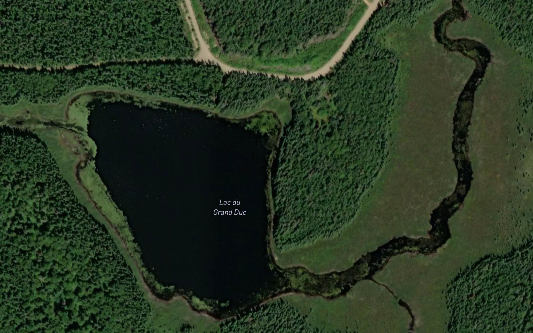 Satellite map of the Lac du Grand Duc