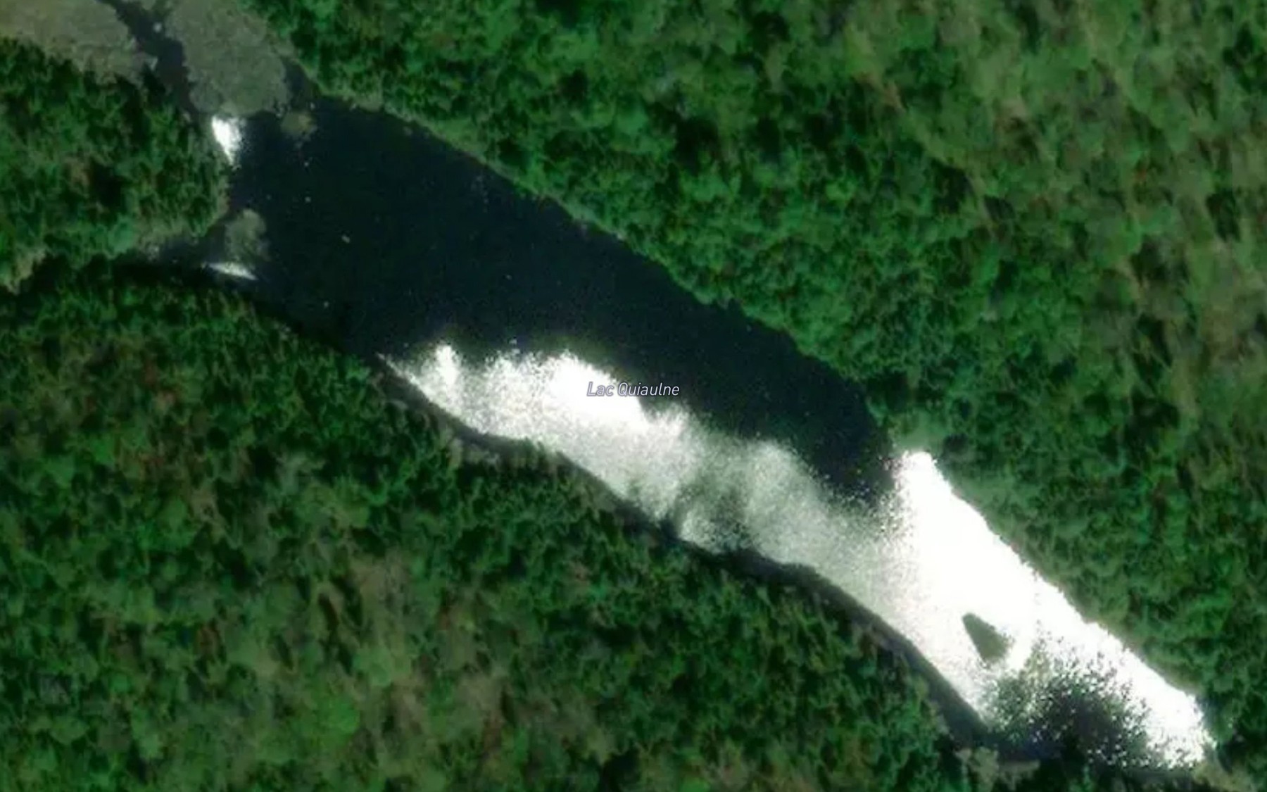 Satellite map of the Lac Quiaulne