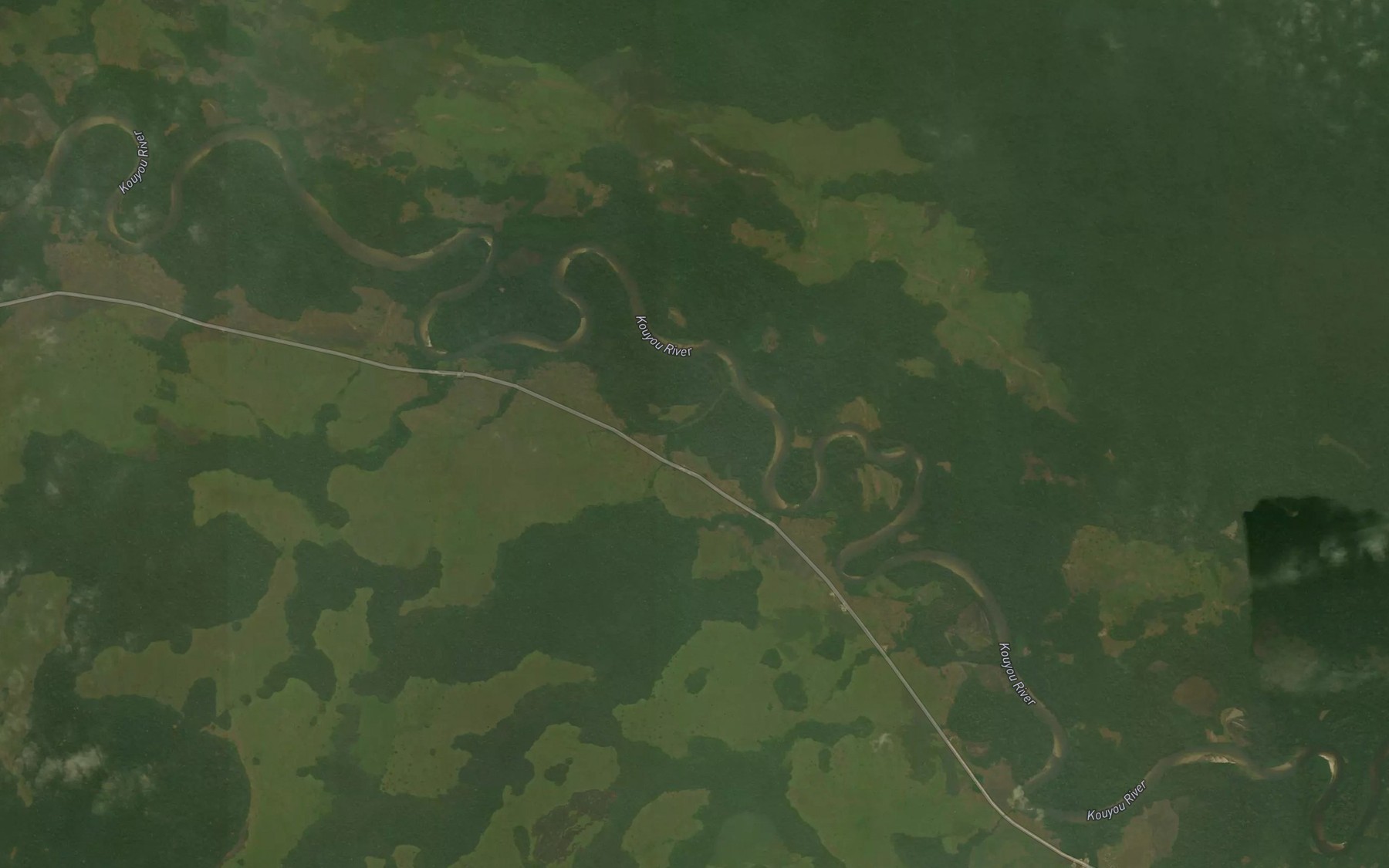 Satellite map of the Oundinga