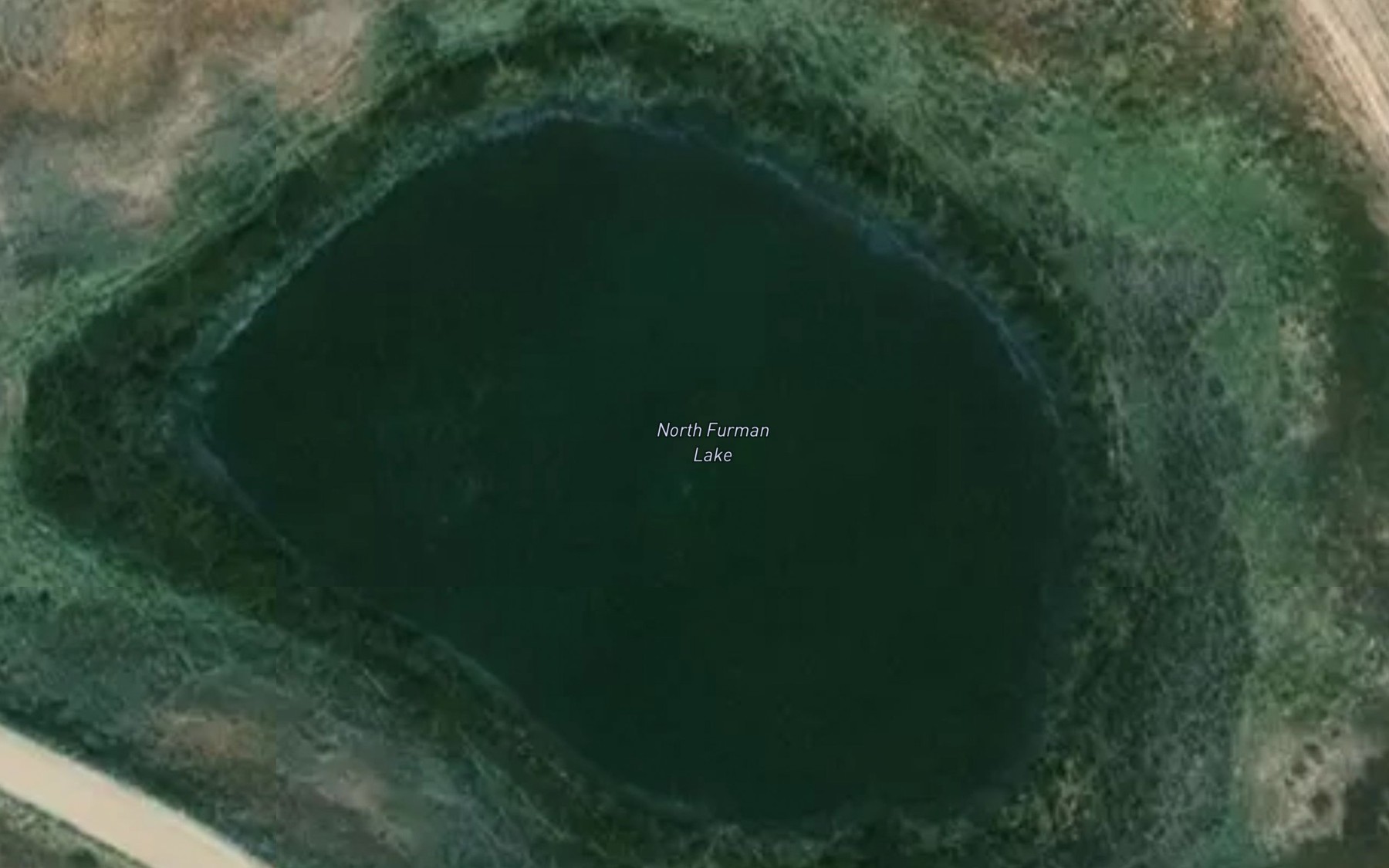 Satellite map of the North Furman Lake
