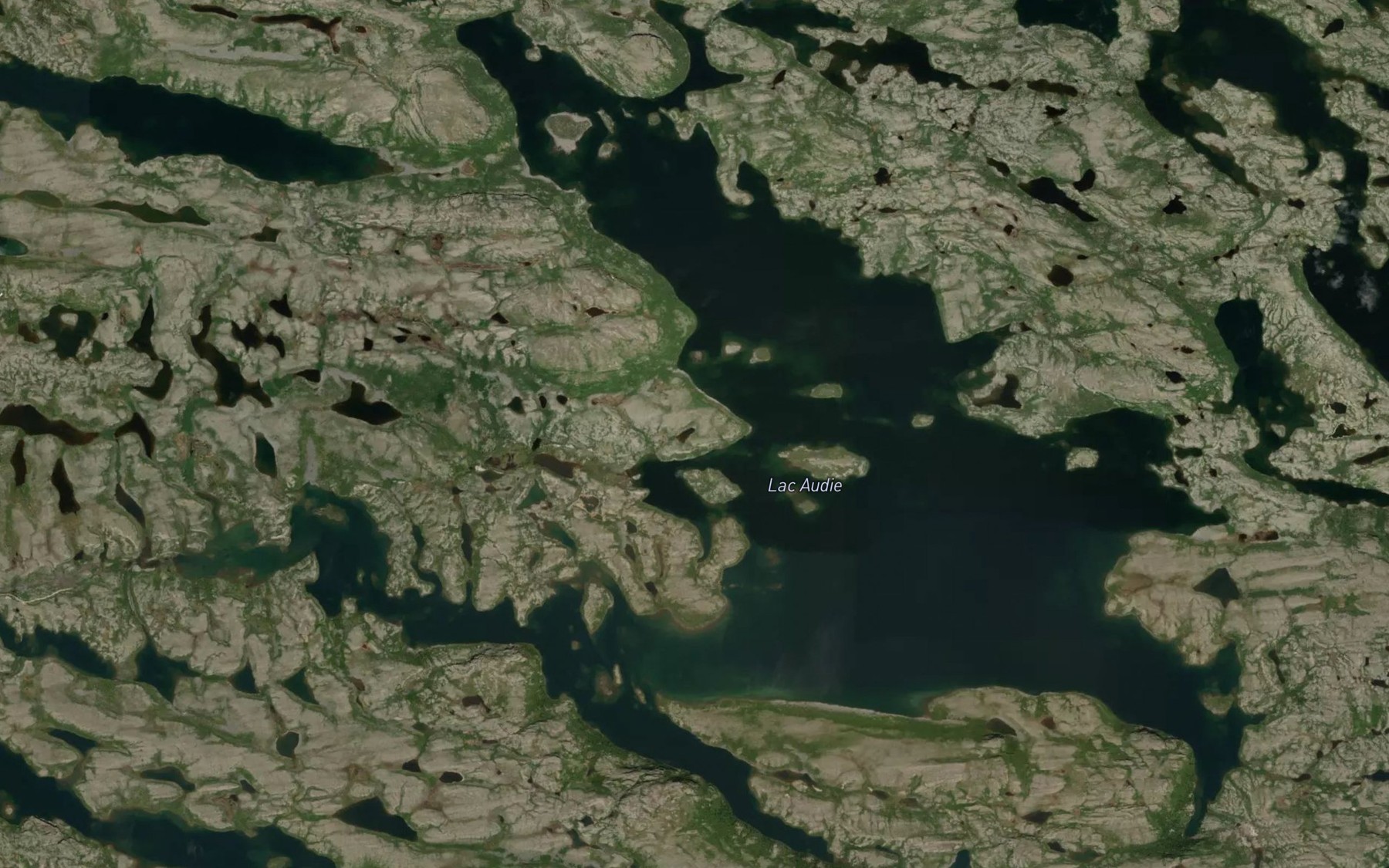 Satellite map of the Lac Audie