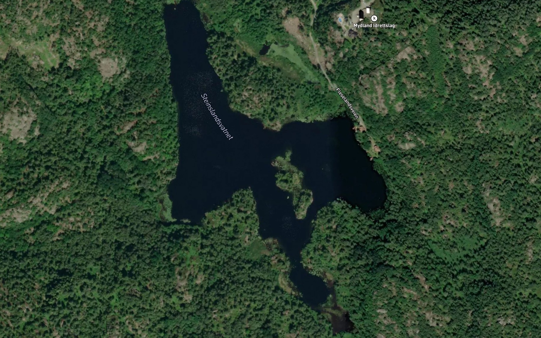Satellite map of the Steinslandsvannet