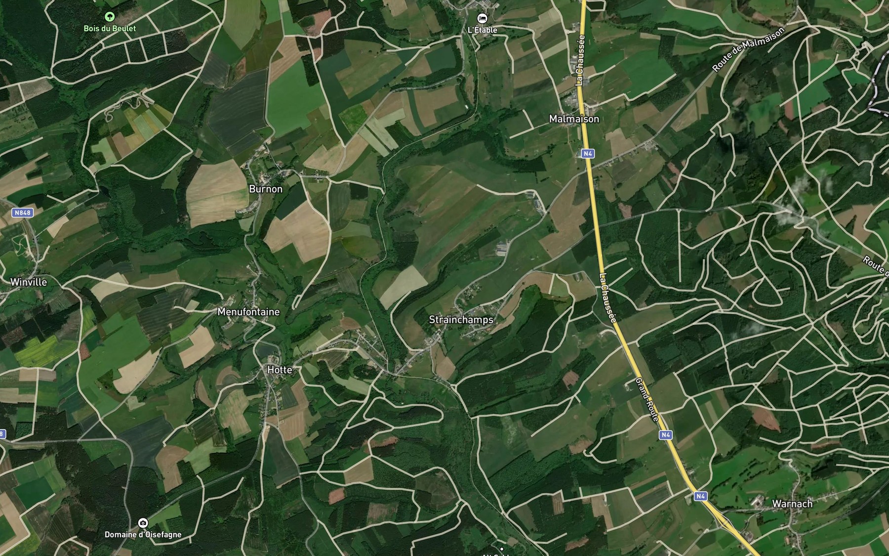 Satellite map of the Strange