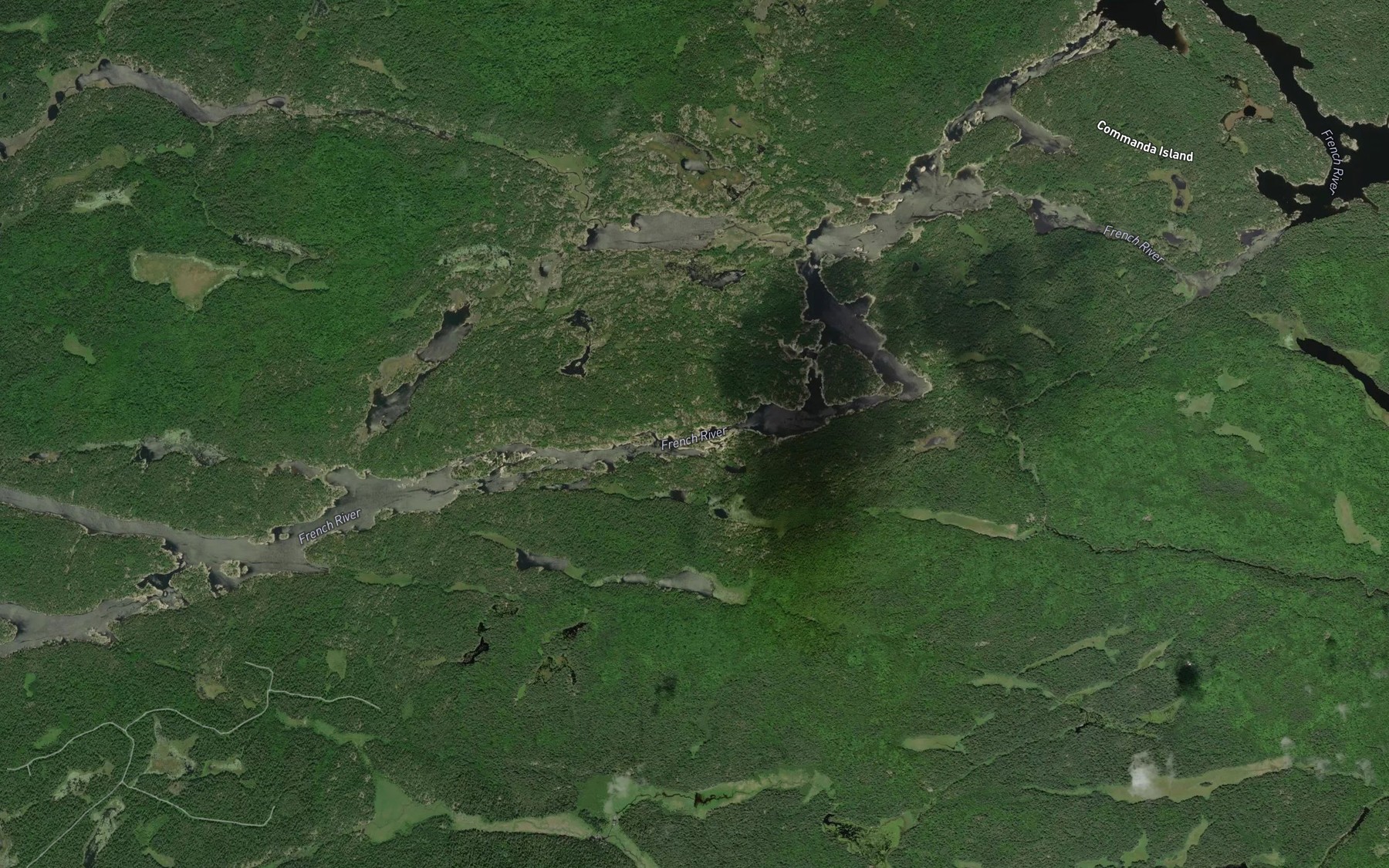 Satellite map of the Big Parisien Rapids