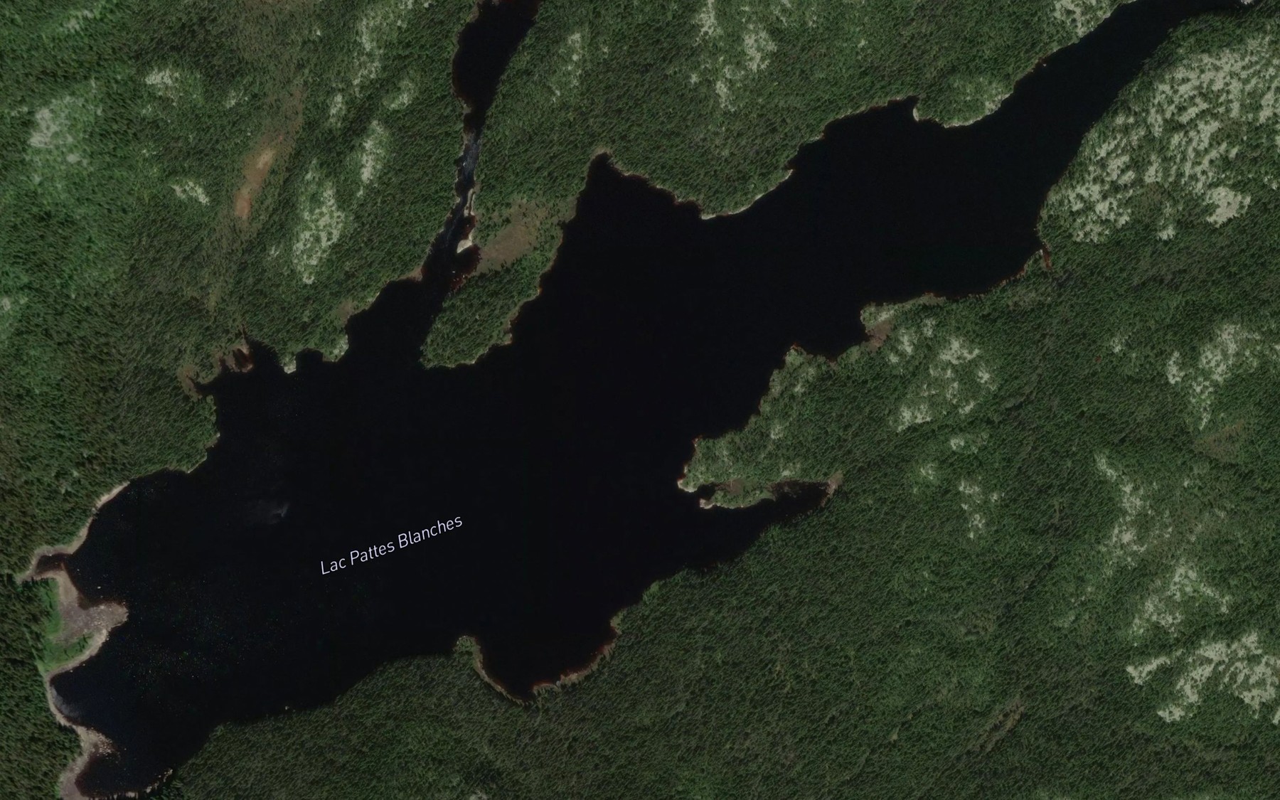 Satellite map of the Lac Kamishtaneunipiu