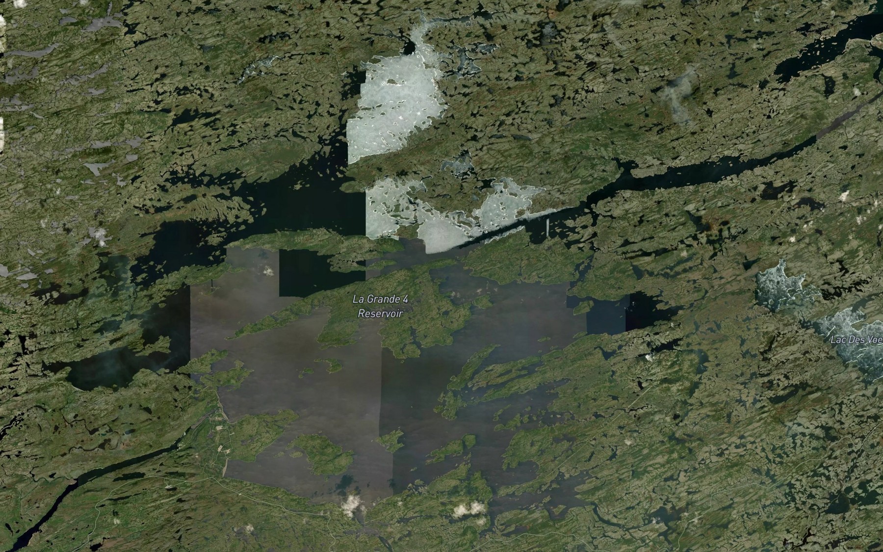 Satellite map of the Reservoir La Grande 4